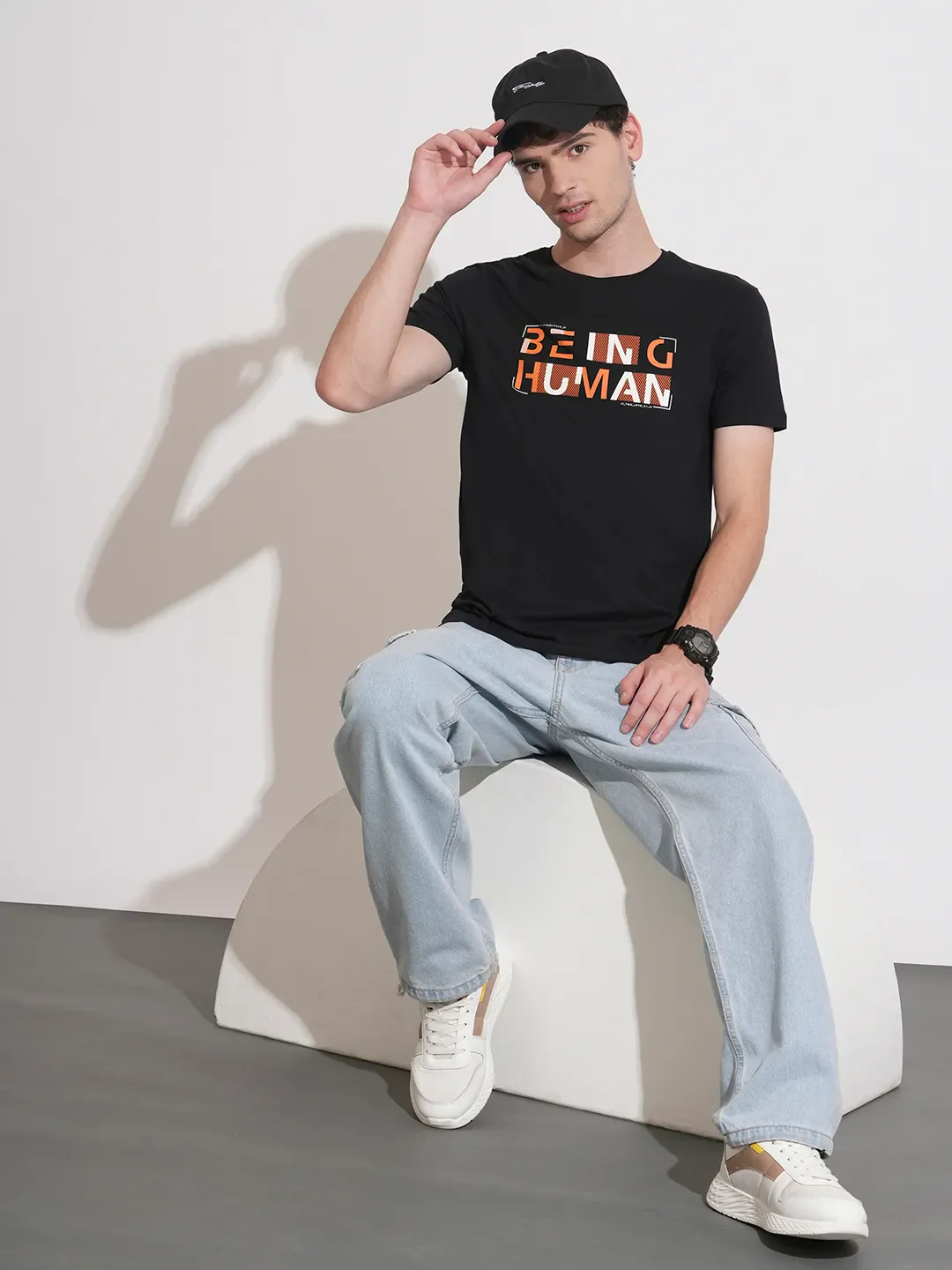 Slim Fit Men's Short Sleeves T-Shirt by Being Human Clothing - Image 4