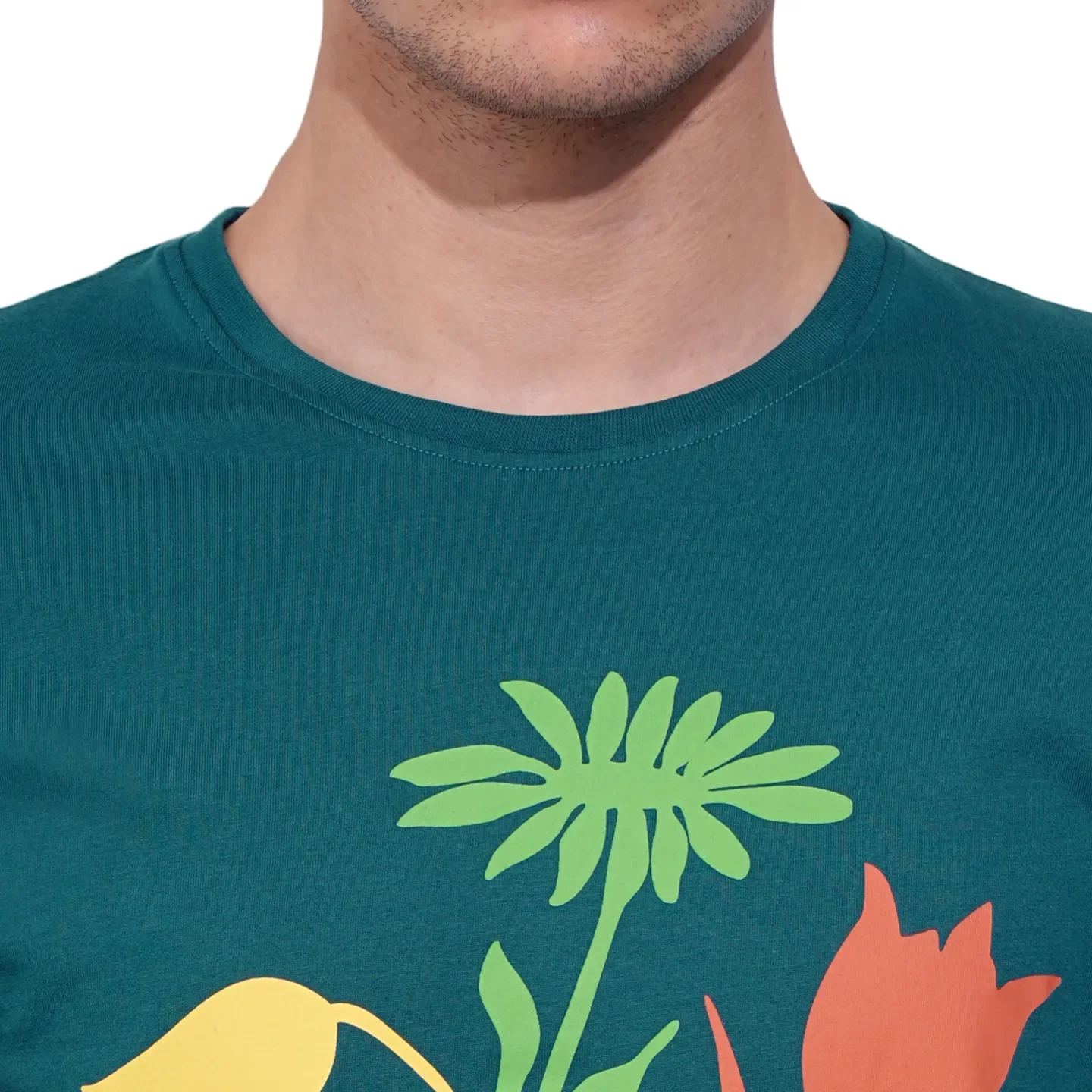 Blue Regular Fit Men's Short Sleeves T-Shirt by Being Human Clothing - Image 5