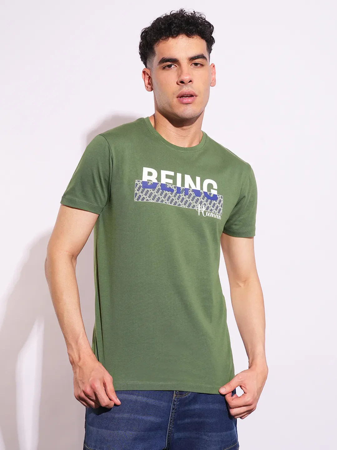 Slim Fit Men's Short Sleeves T-Shirt by Being Human Clothing