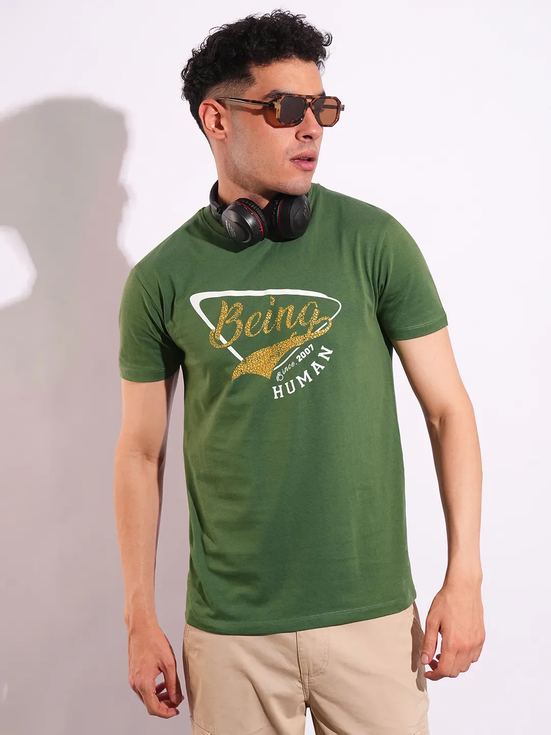 Slim Fit Men's Short Sleeves T-Shirt by Being Human Clothing - Image 6