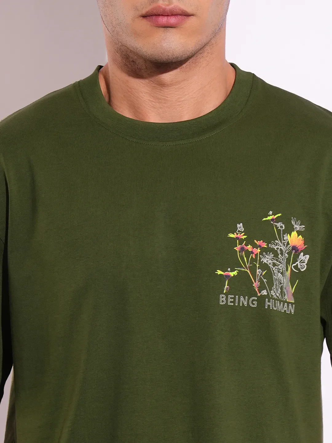 Easy Fit Men's Short Sleeves T-Shirt by Being Human Clothing - Image 5