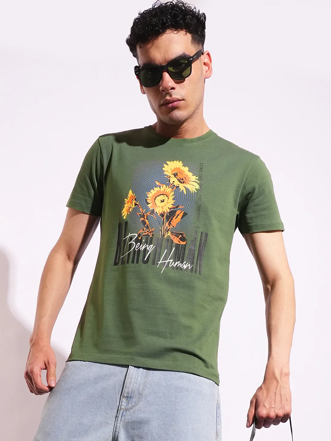 Slim Fit Men's Short Sleeves T-Shirt by Being Human Clothing - Image 6