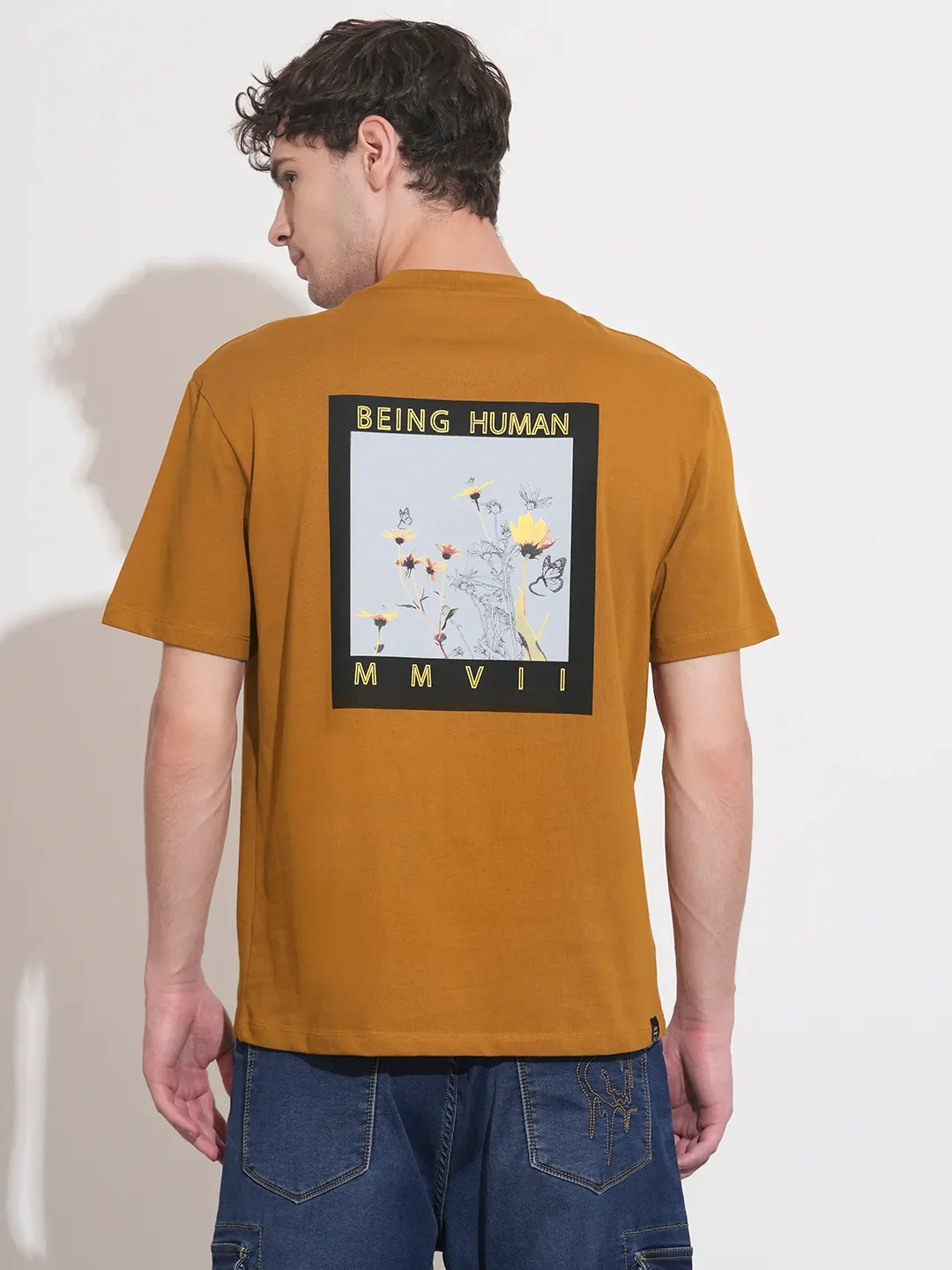 Easy Fit Men's Short Sleeves T-Shirt by Being Human Clothing - Image 3