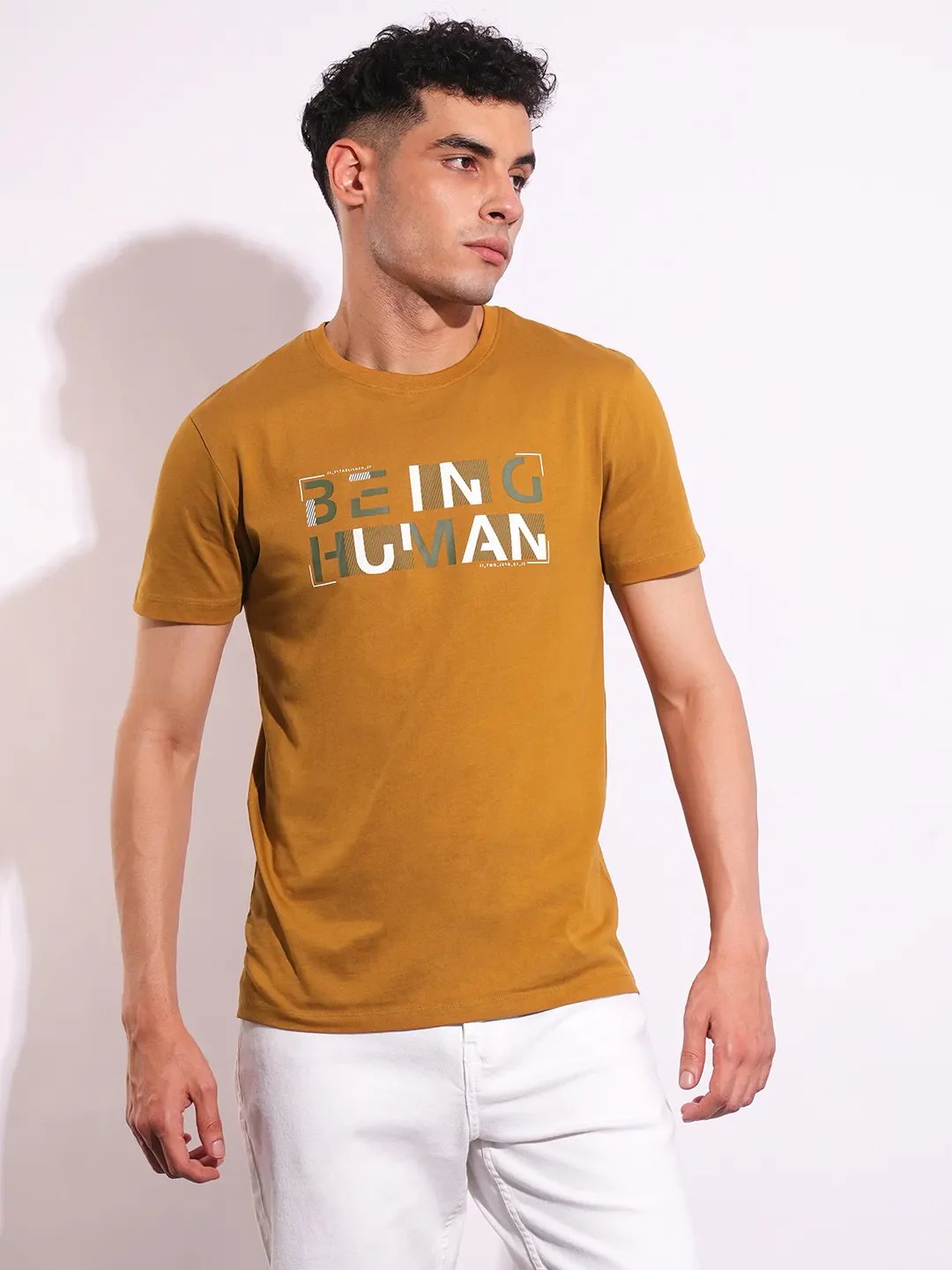 Slim Fit Men's Short Sleeves T-Shirt by Being Human Clothing