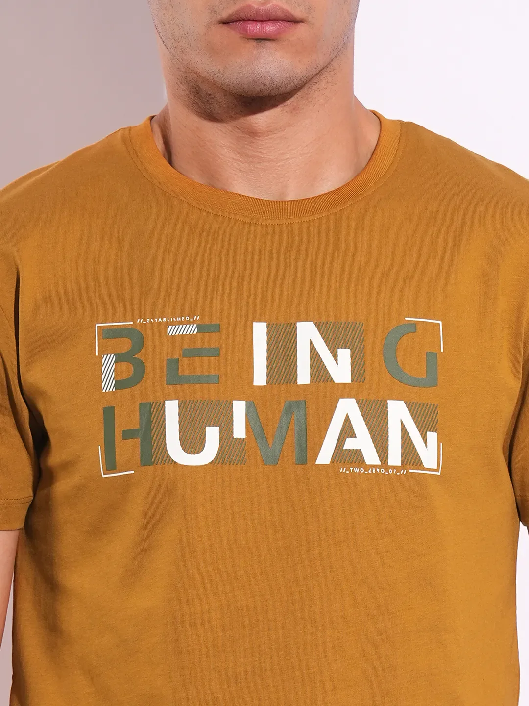 Slim Fit Men's Short Sleeves T-Shirt by Being Human Clothing - Image 5