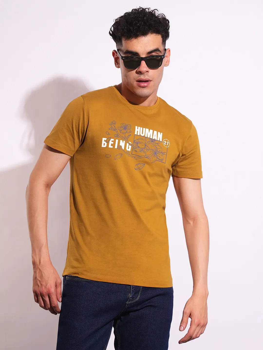Slim Fit Men's Short Sleeves T-Shirt by Being Human Clothing - Image 6