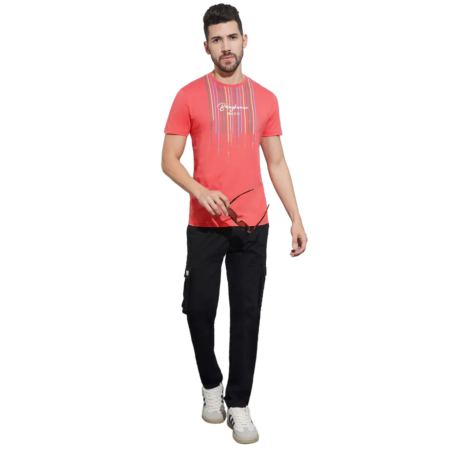 Coral Regular Fit Men's Short Sleeves T-Shirt by Being Human Clothing - Image 4