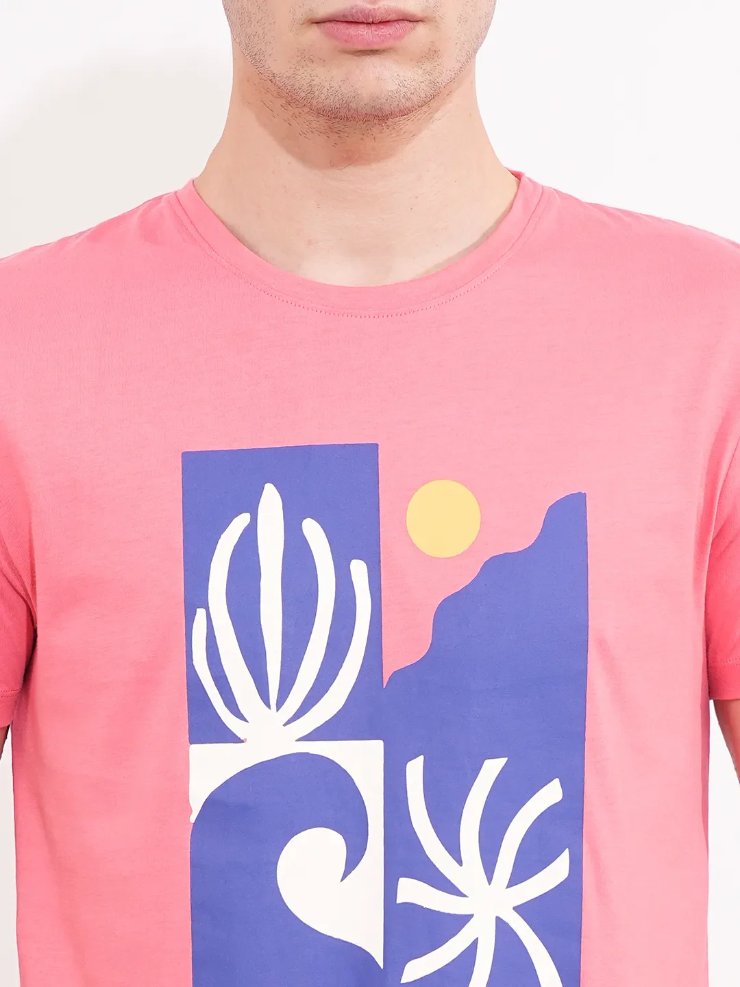Coral Regular Fit Men's Short Sleeves T-Shirt by Being Human Clothing - Image 2