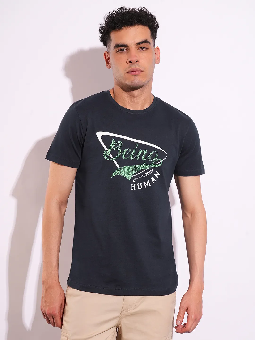 Slim Fit Men's Short Sleeves T-Shirt by Being Human Clothing