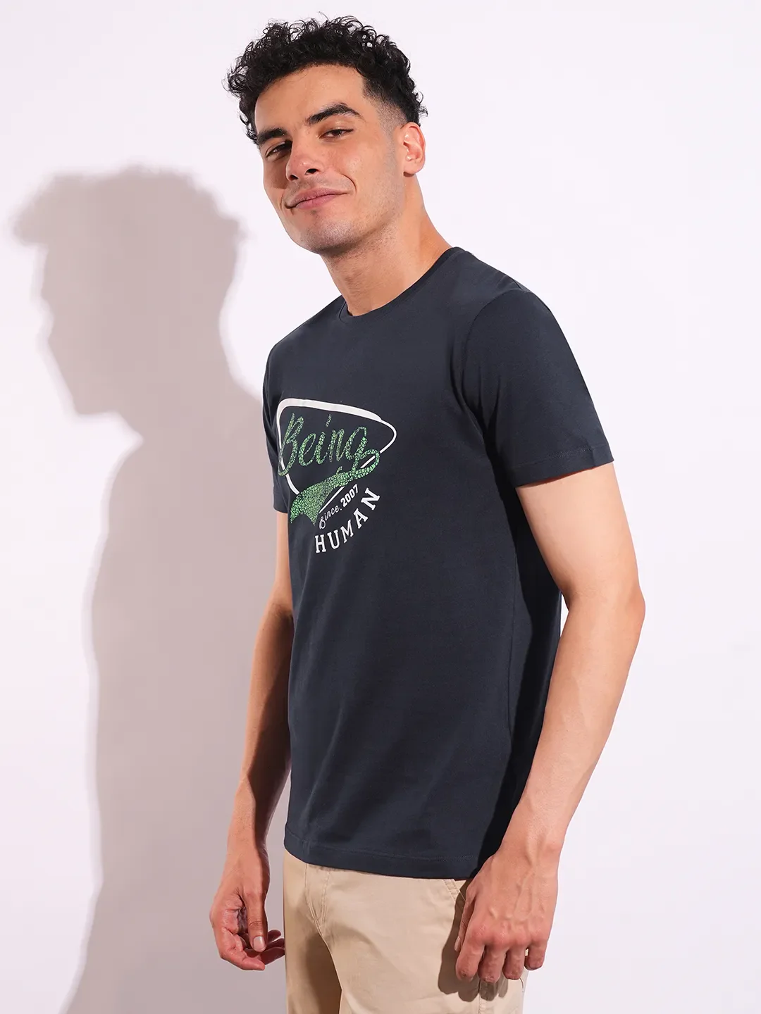 Slim Fit Men's Short Sleeves T-Shirt by Being Human Clothing - Image 2