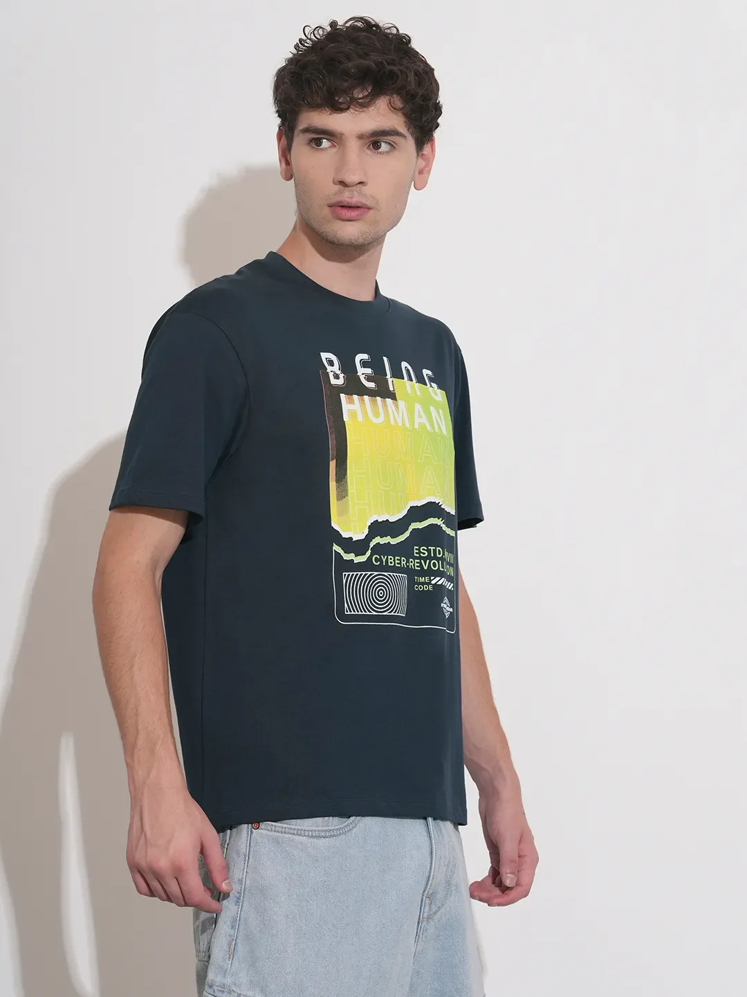 Easy Fit Men's Short Sleeves T-Shirt by Being Human Clothing - Image 2