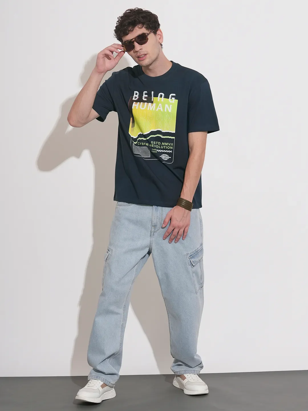 Easy Fit Men's Short Sleeves T-Shirt by Being Human Clothing - Image 4