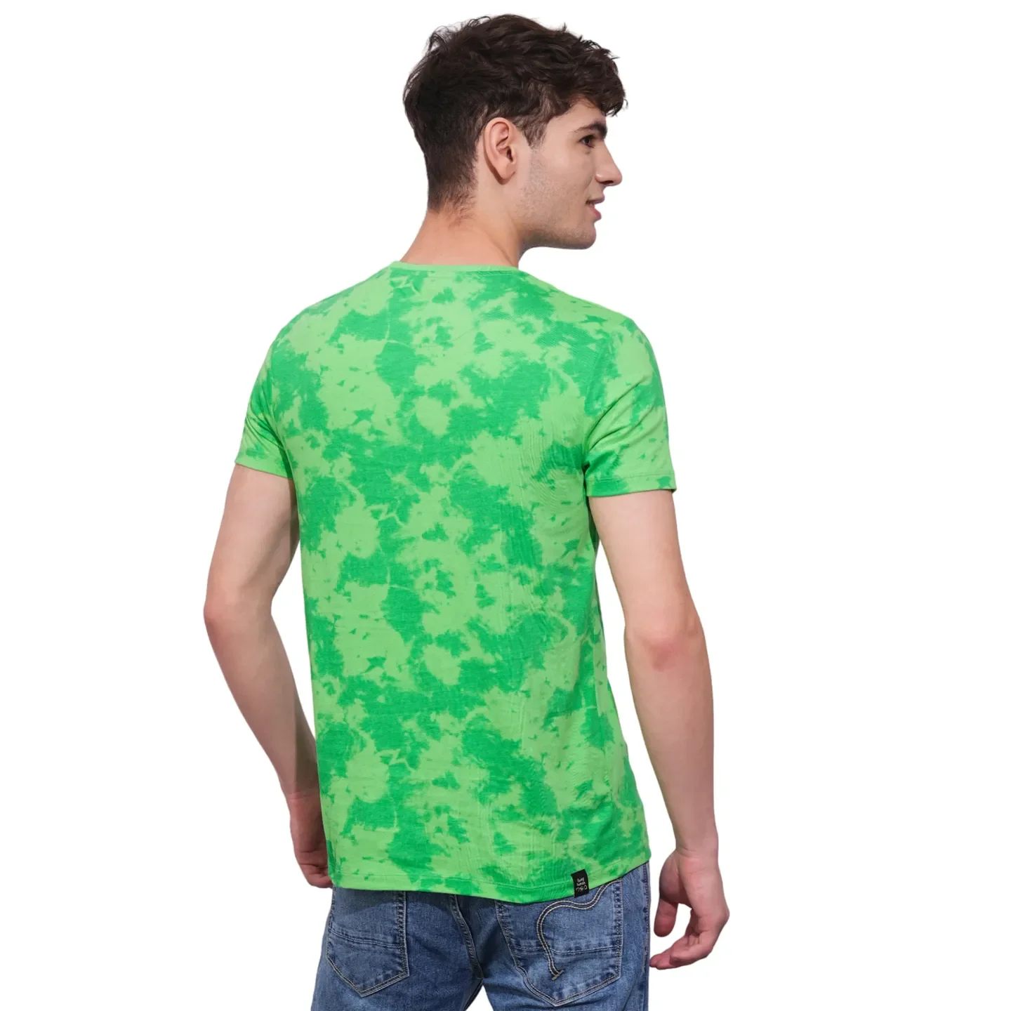 Green Regular Fit Men's T-Shirt by Being Human Clothing - Image 3