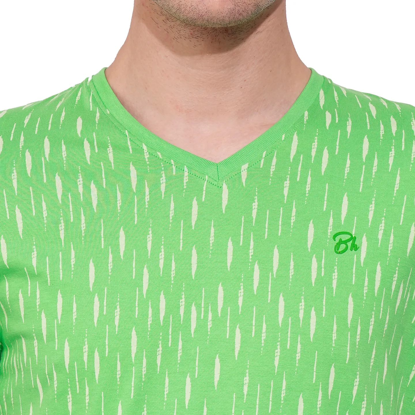 Green Regular Fit Men's T-Shirt by Being Human Clothing - Image 5