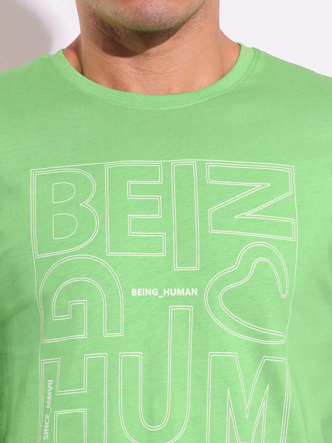 Slim Fit Men's Short Sleeves T-Shirt by Being Human Clothing - Image 5