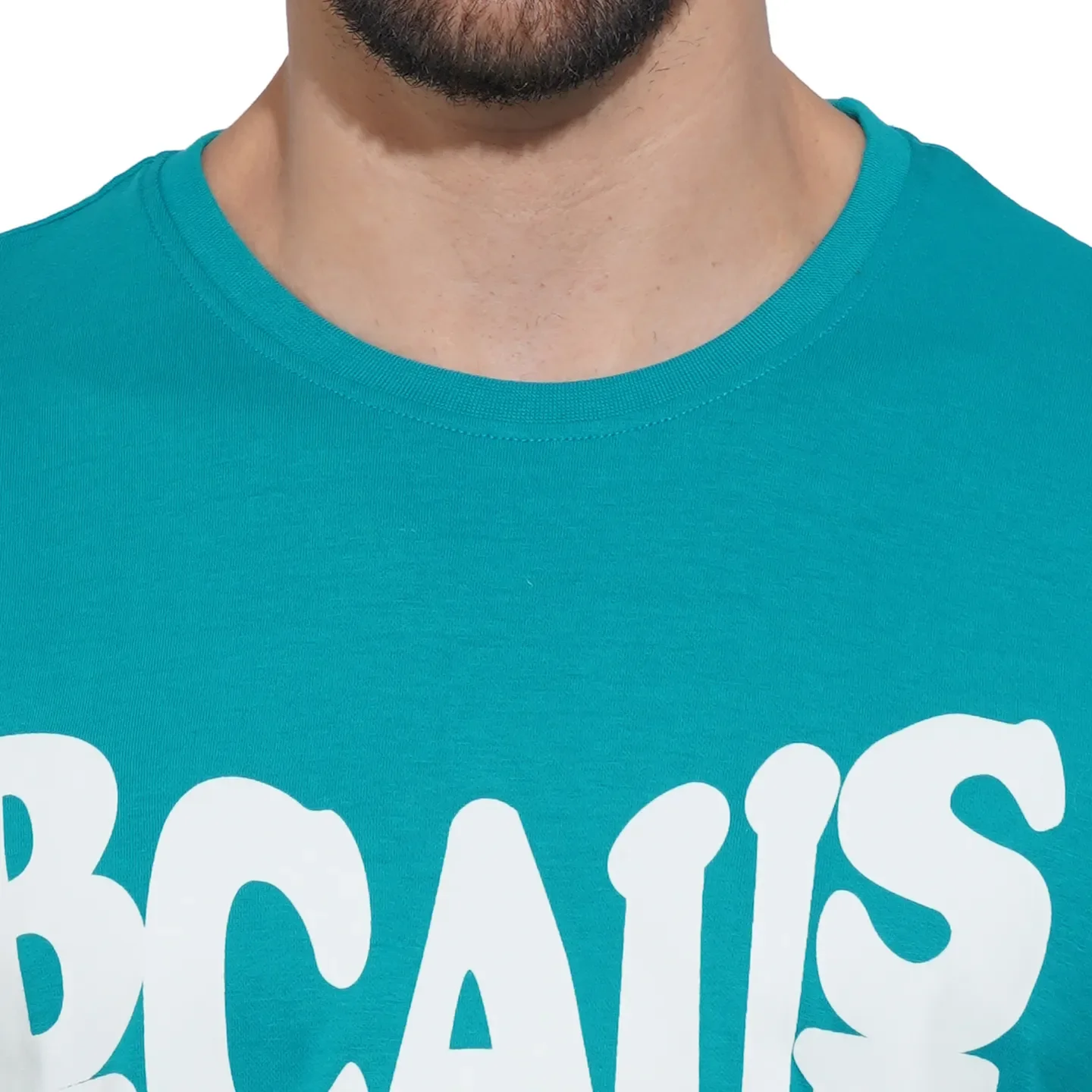 Blue Regular Fit Men's Short Sleeves T-Shirt by Being Human Clothing - Image 5