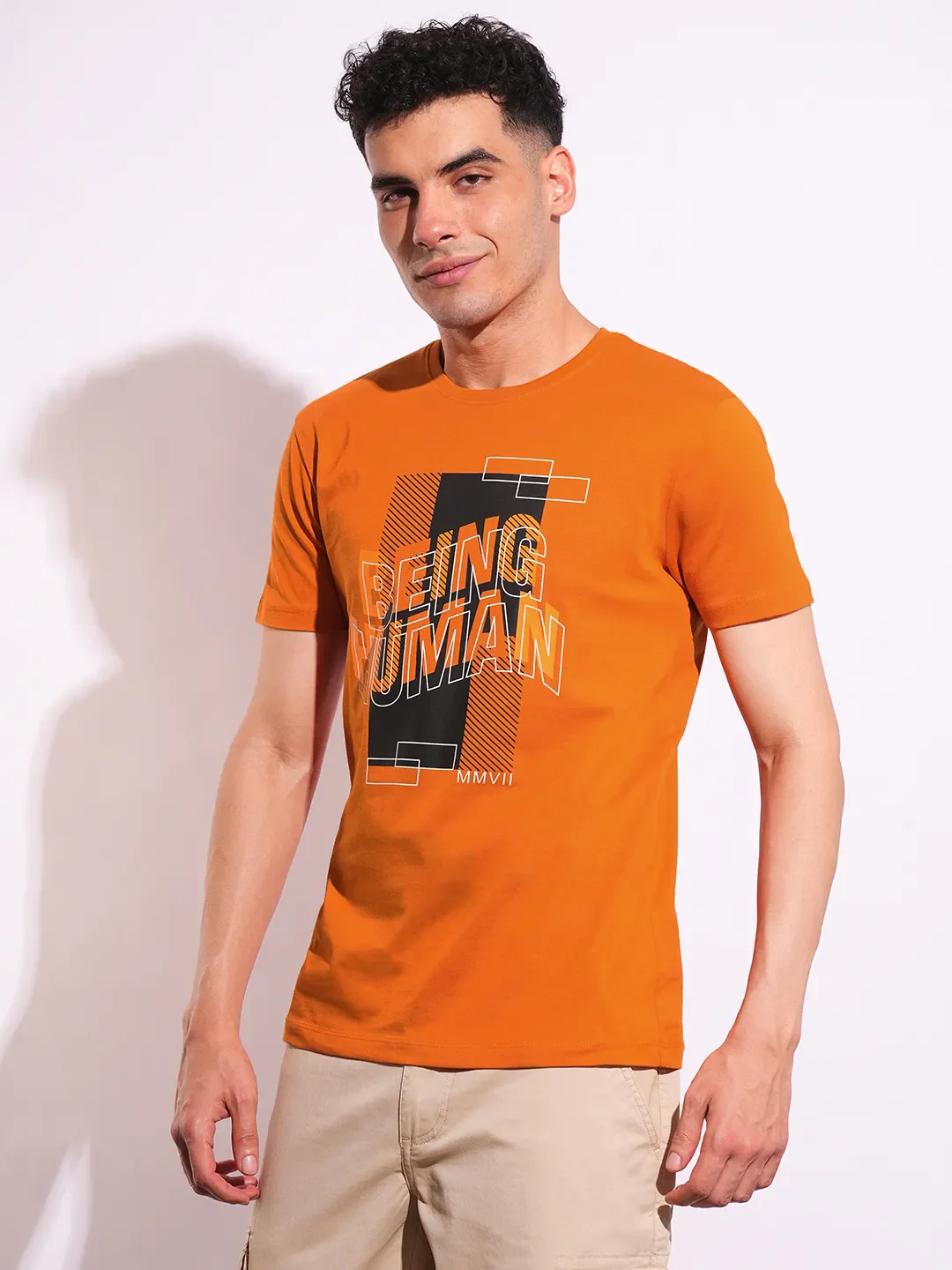 Slim Fit Men's Short Sleeves T-Shirt by Being Human Clothing - Image 2