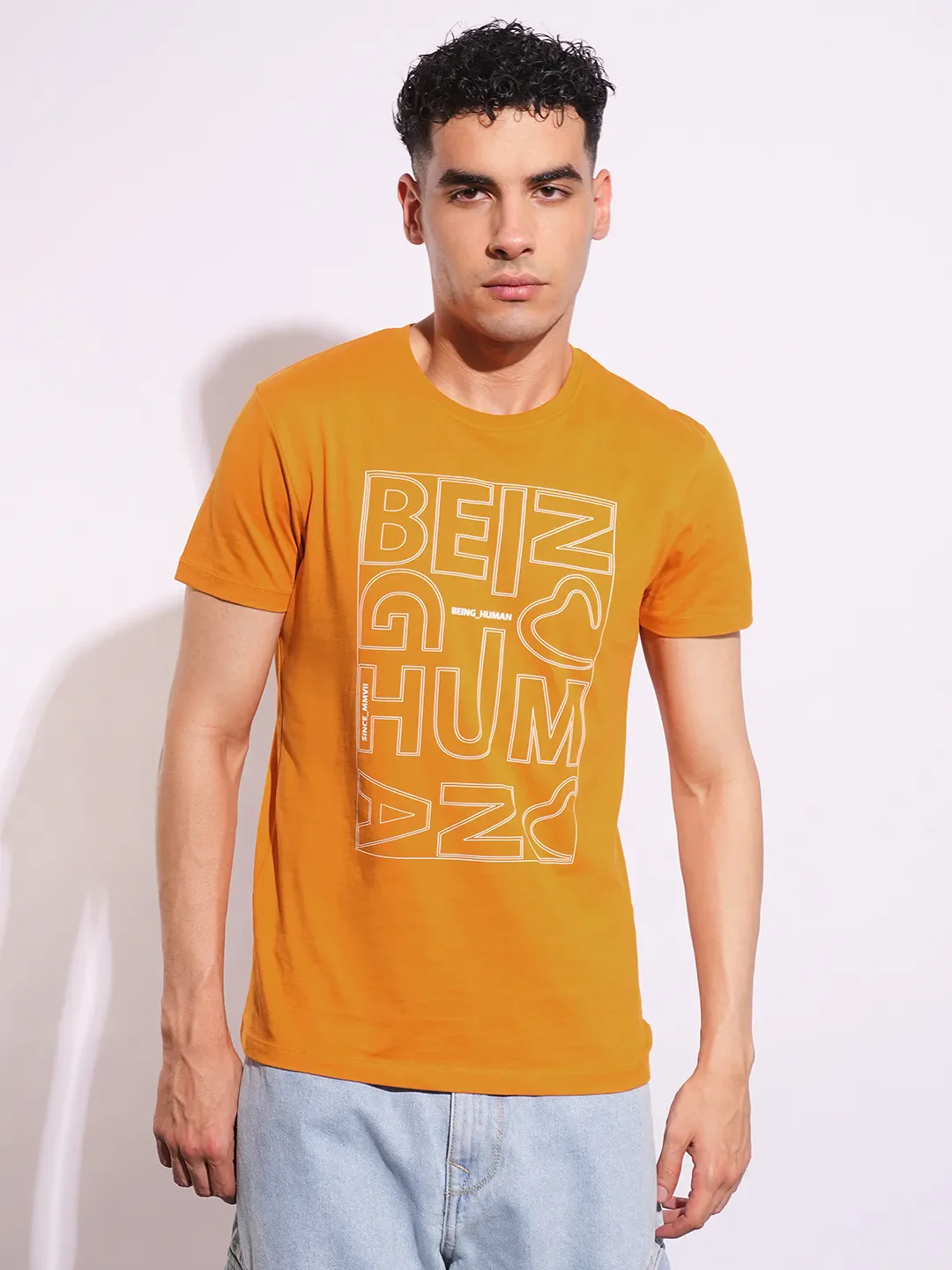 Slim Fit Men's Short Sleeves T-Shirt by Being Human Clothing