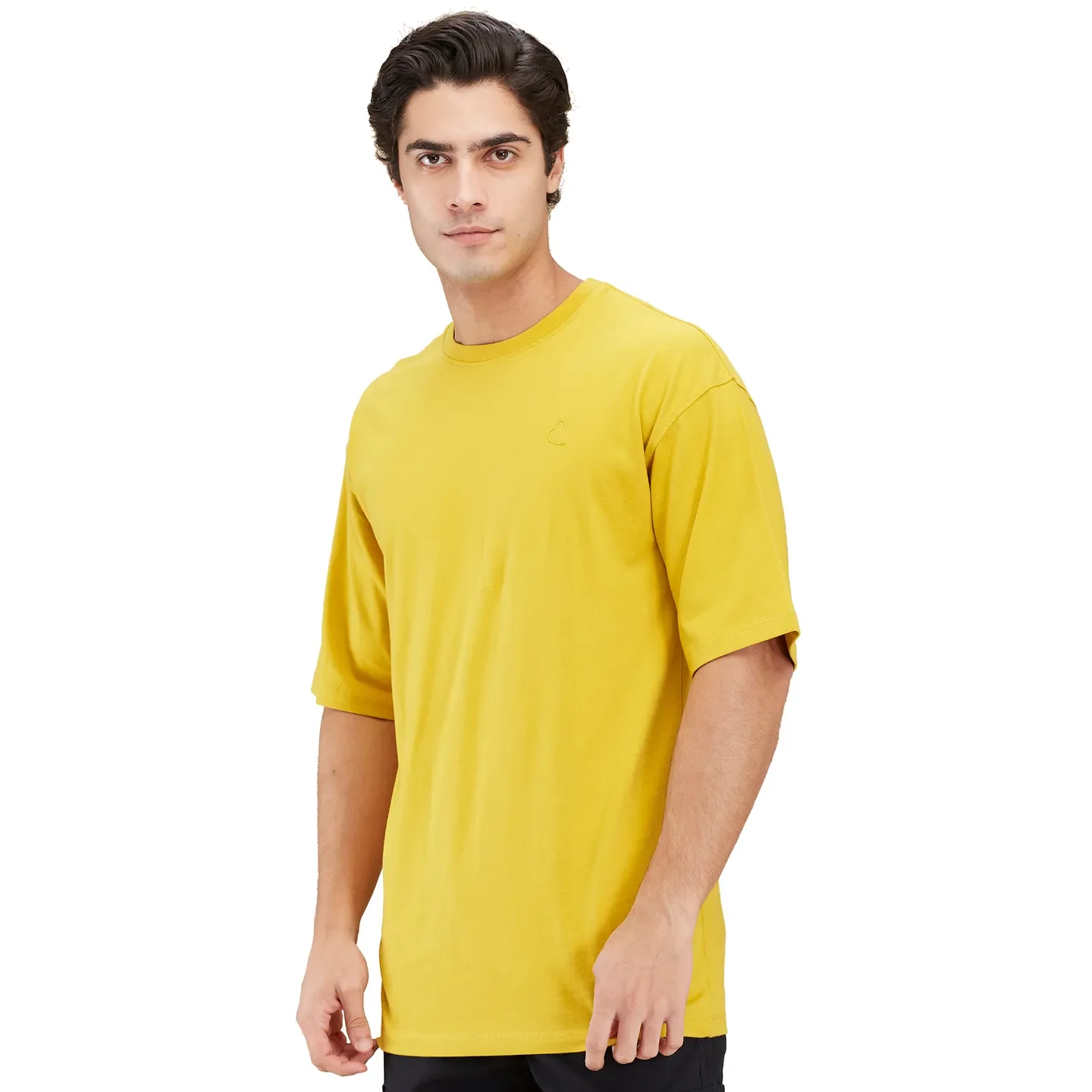 Mustard Easy Fit Round Neck Men's T-Shirt by Being Human Clothing - Image 4