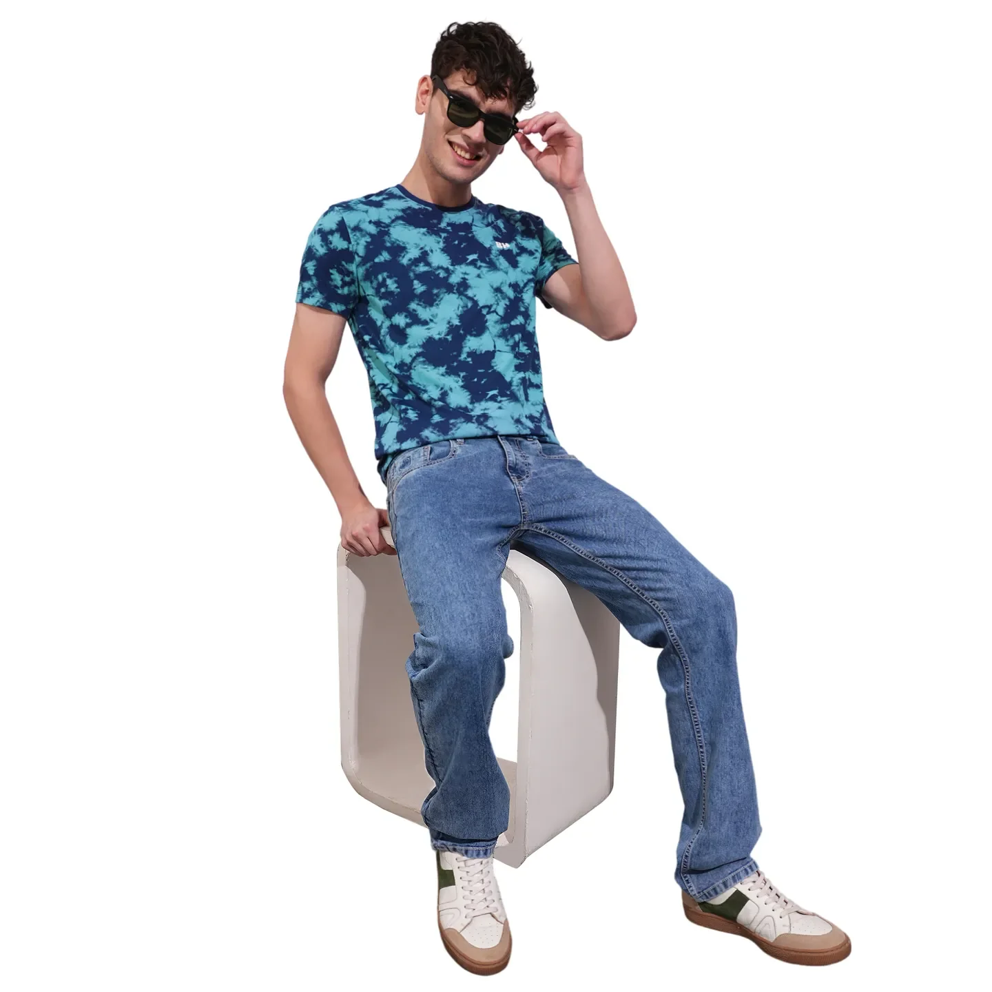 Navy Regular Fit Men's T-Shirt by Being Human Clothing - Image 4