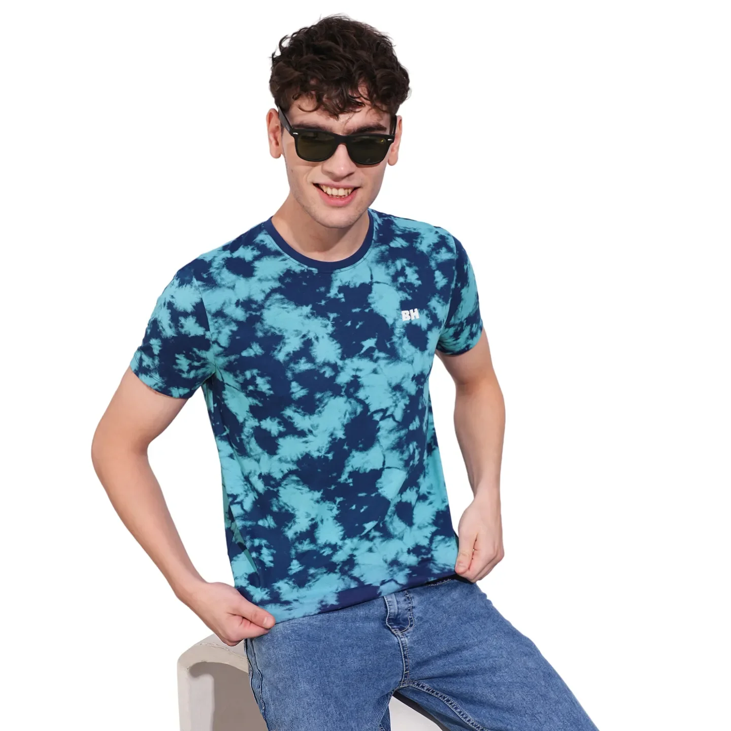 Navy Regular Fit Men's T-Shirt by Being Human Clothing - Image 6