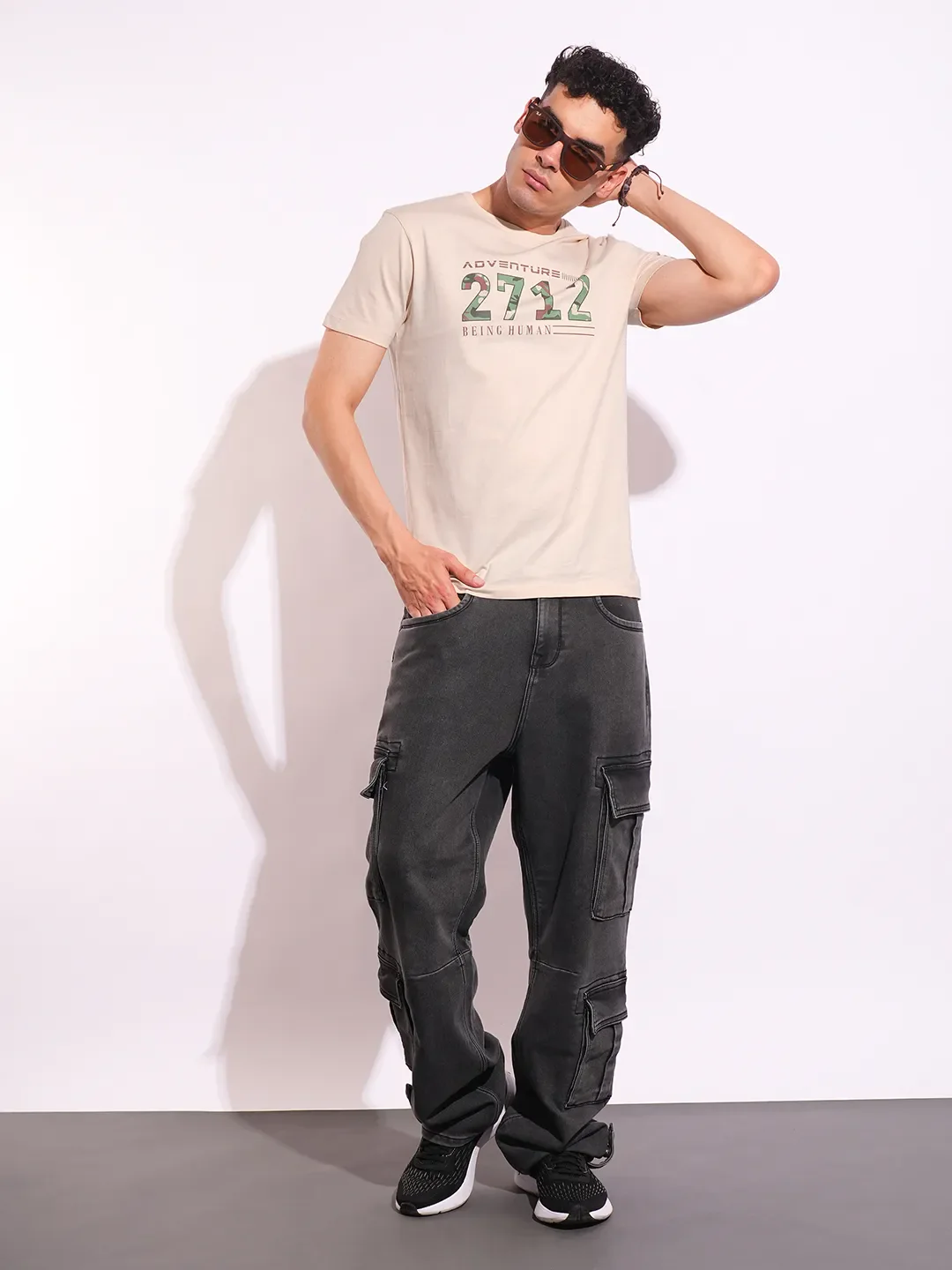 Slim Fit Men's Short Sleeves T-Shirt by Being Human Clothing - Image 4