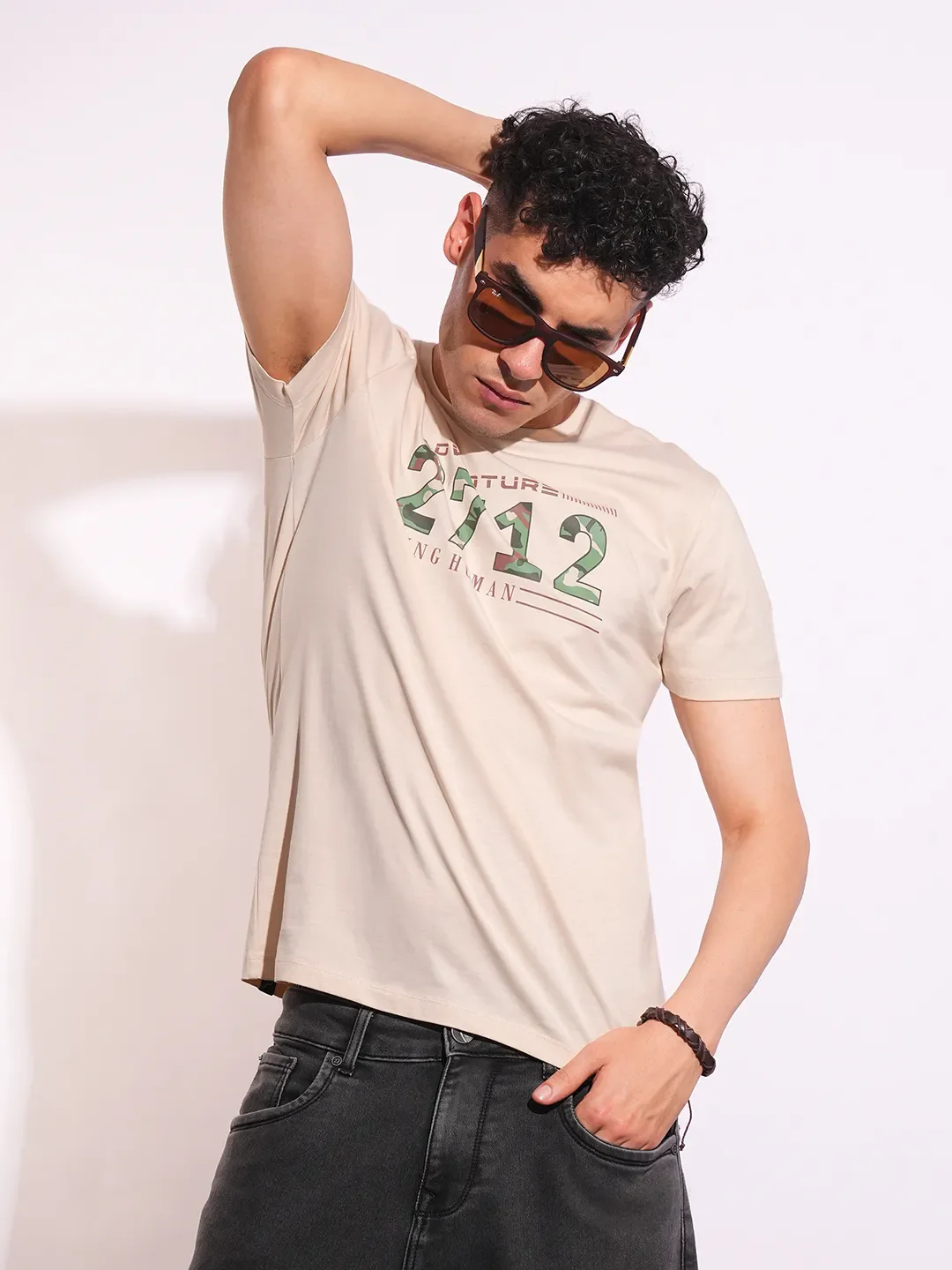 Slim Fit Men's Short Sleeves T-Shirt by Being Human Clothing - Image 6