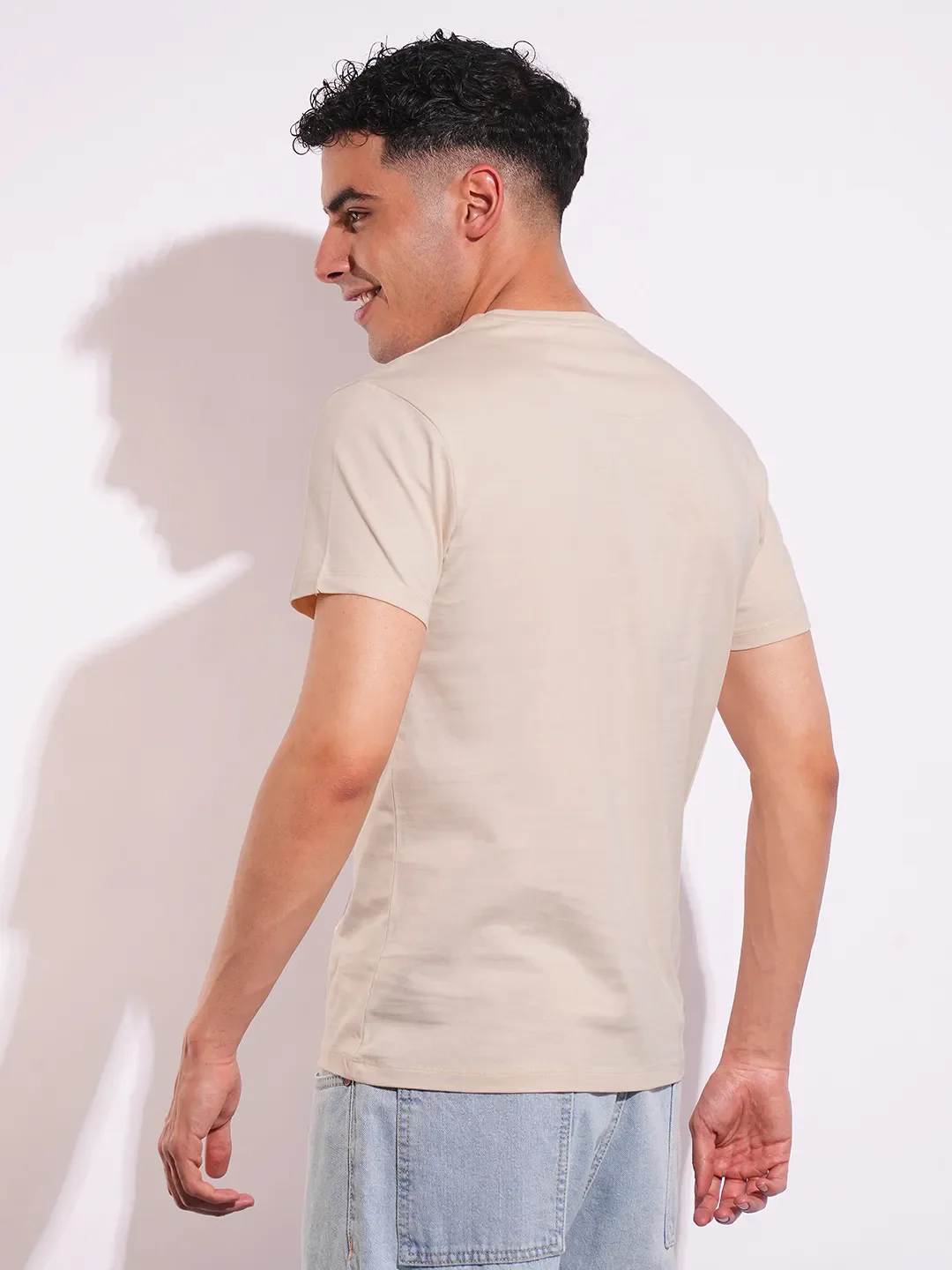 Slim Fit Men's Short Sleeves T-Shirt by Being Human Clothing - Image 3