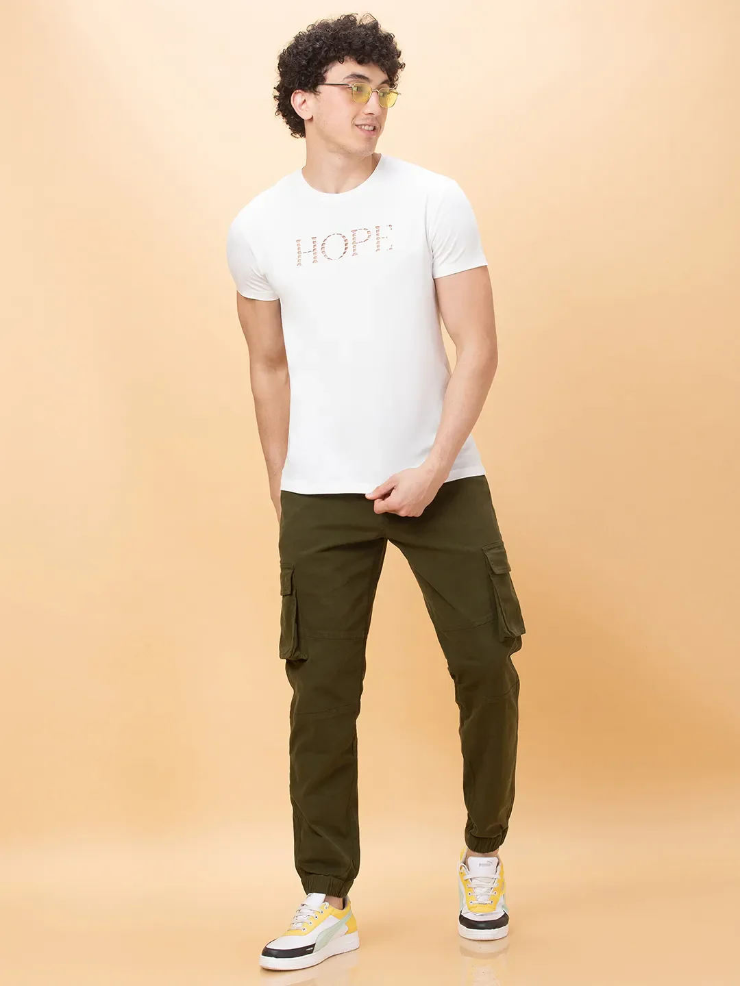White Regular Fit Men's Short Sleeves T-Shirt by Being Human Clothing - Image 6