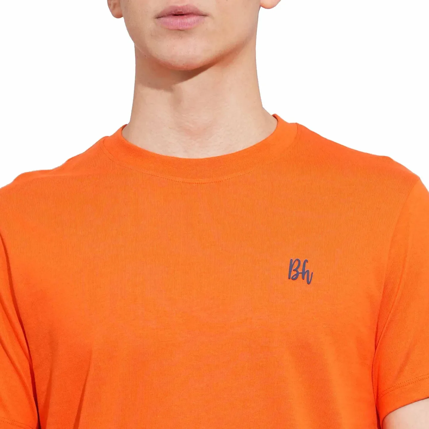 Orange Easy Fit Round Neck Men's T-Shirt by Being Human Clothing - Image 5