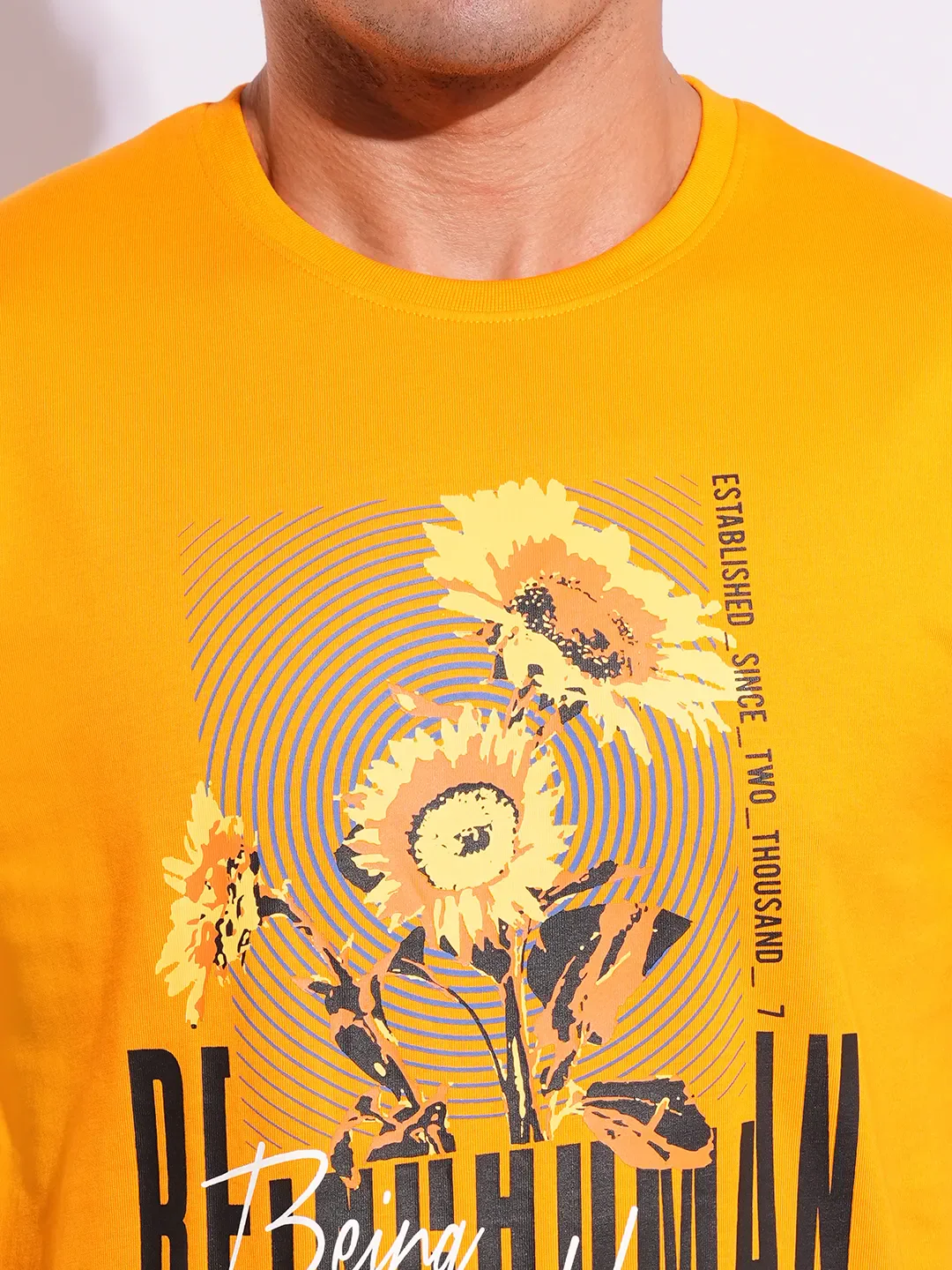 Slim Fit Men's Short Sleeves T-Shirt by Being Human Clothing - Image 5