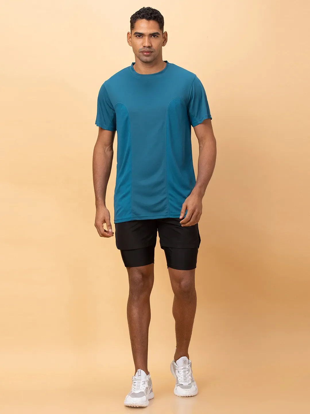 Pacific Blue Easy Fit Round Neck Men's T-Shirt by Being Human Clothing - Image 2