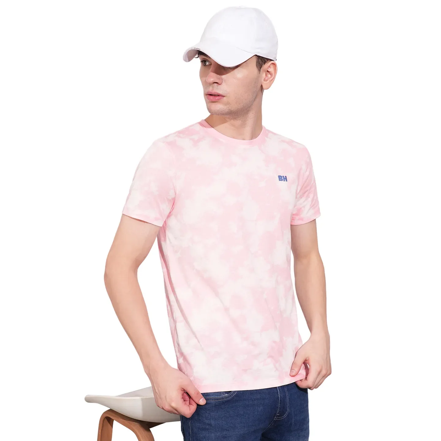 Pink Regular Fit Men's T-Shirt by Being Human Clothing - Image 6