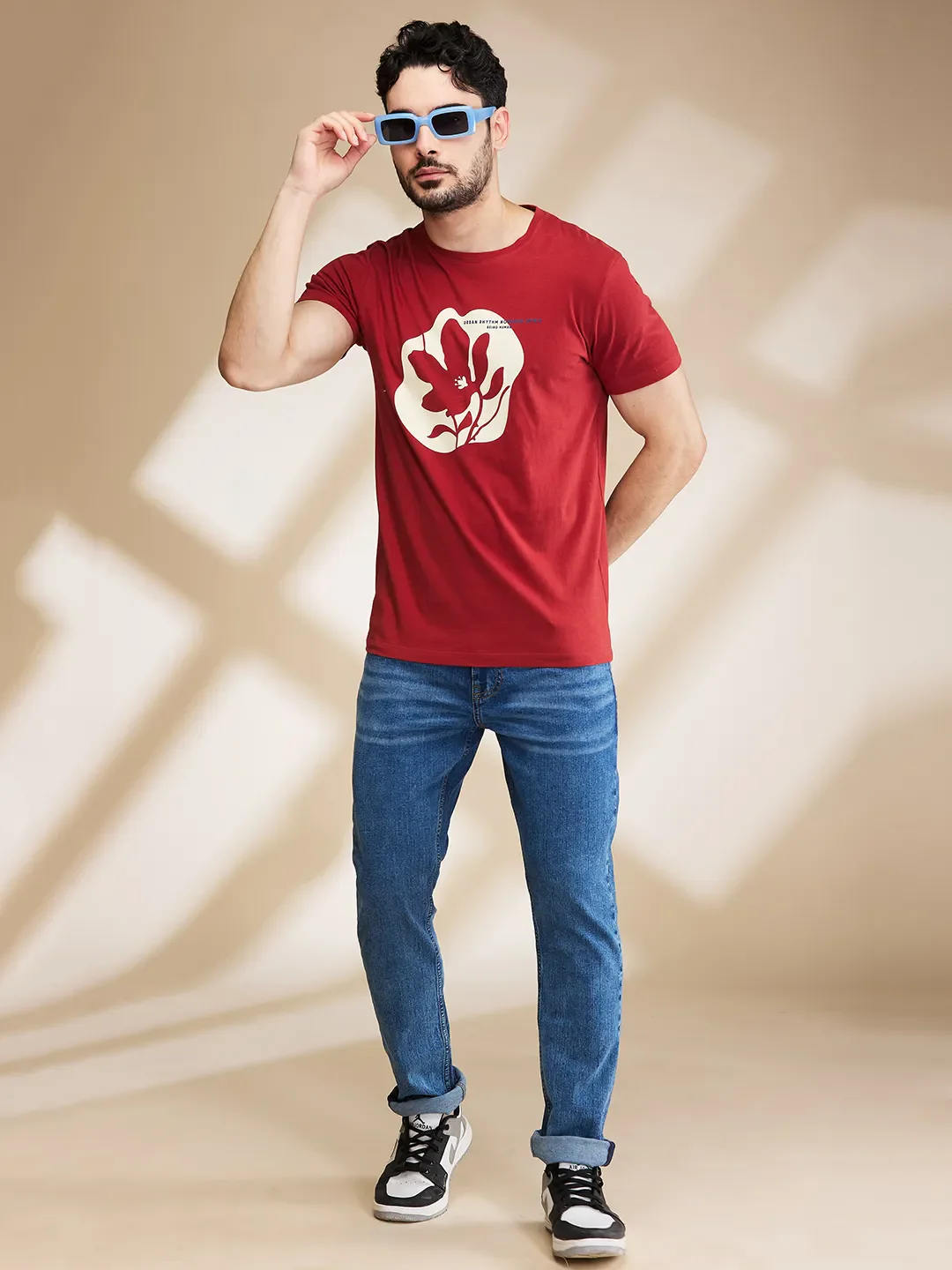 Orange Regular Fit Men's Short Sleeves T-Shirt by Being Human Clothing - Image 6