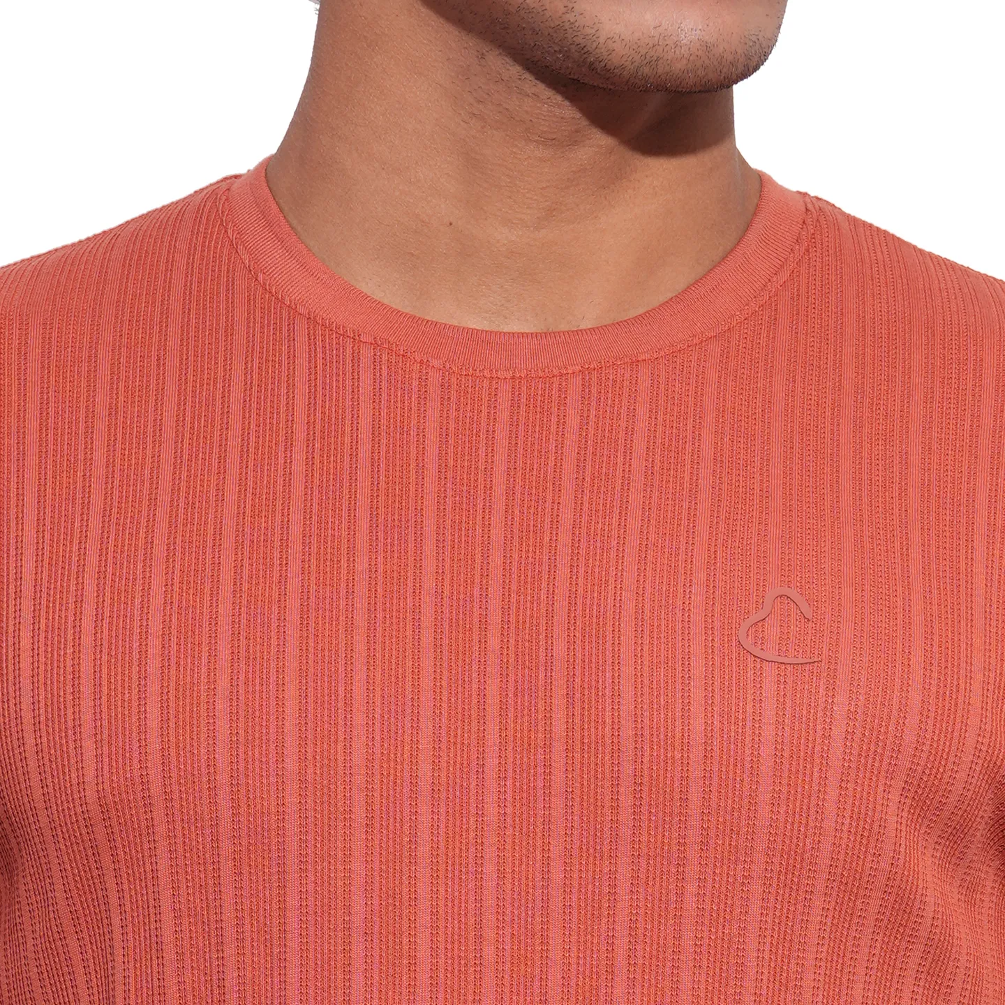Rust Slim Fit Round Neck Men's T-Shirt by Being Human Clothing - Image 5