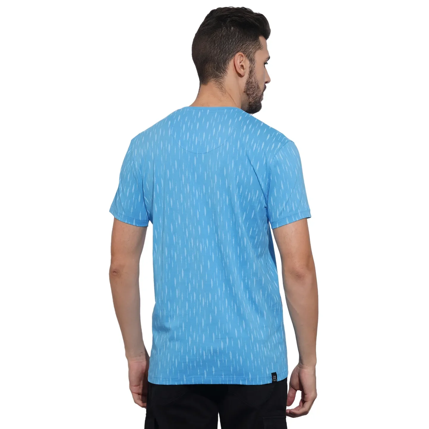 Blue Regular Fit Men's T-Shirt by Being Human Clothing - Image 3