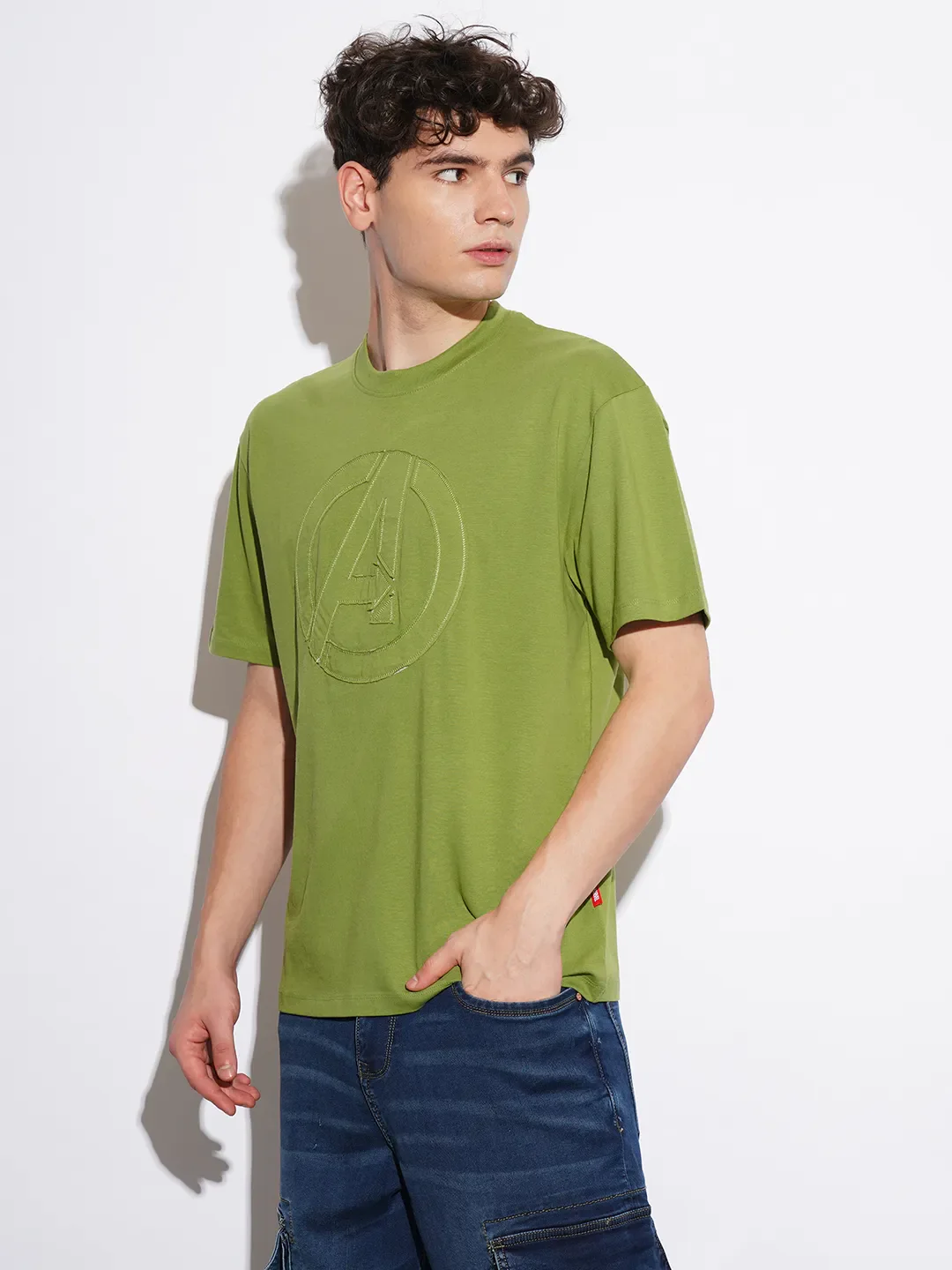 Avengers Turtle Green Easy Fit Round Neck Men's T-Shirt by Being Human Clothing - Image 2
