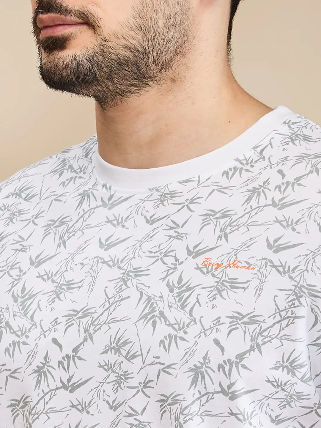 White Regular Fit Men's Short Sleeves T-Shirt by Being Human Clothing - Image 5