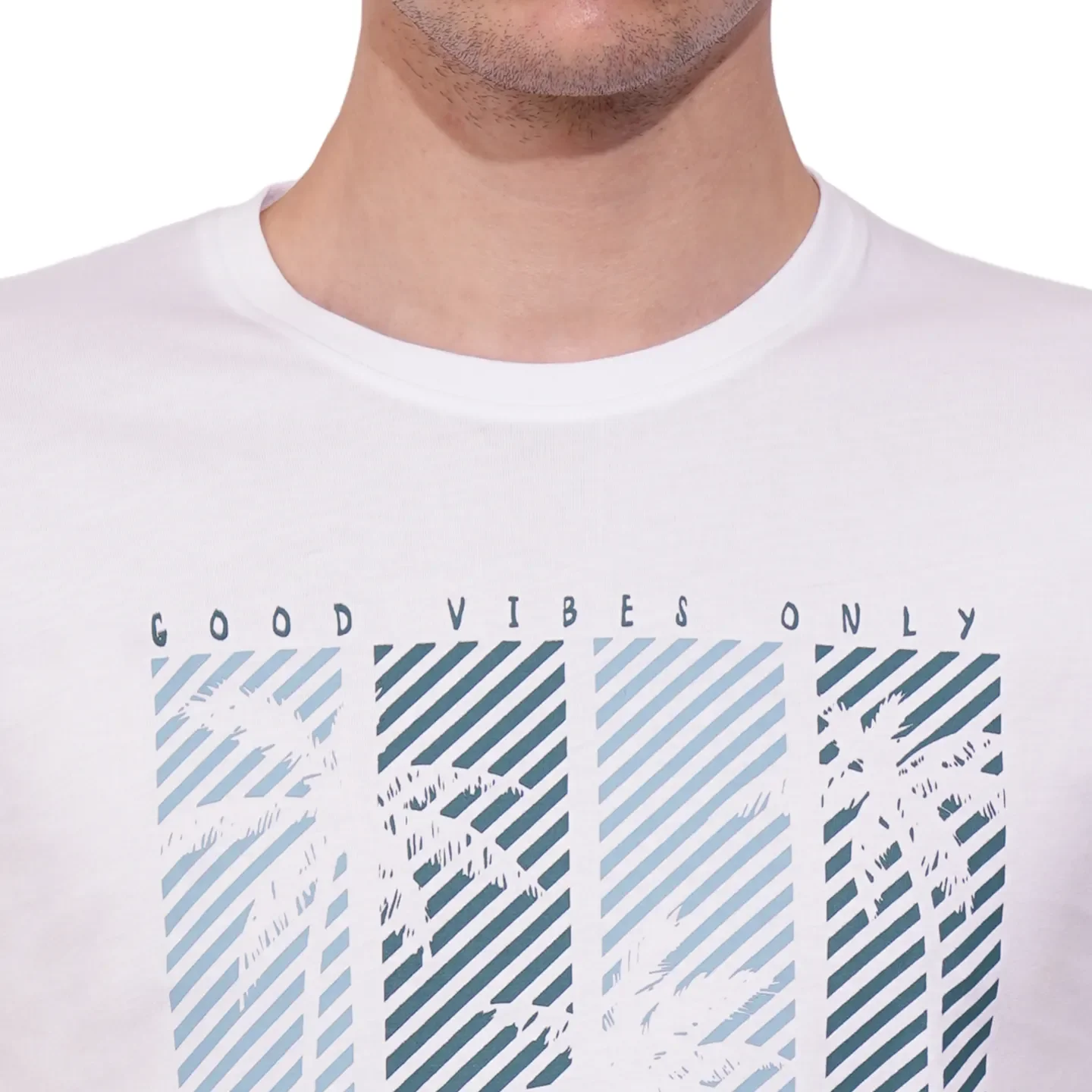 White Regular Fit Men's Short Sleeves T-Shirt by Being Human Clothing - Image 5