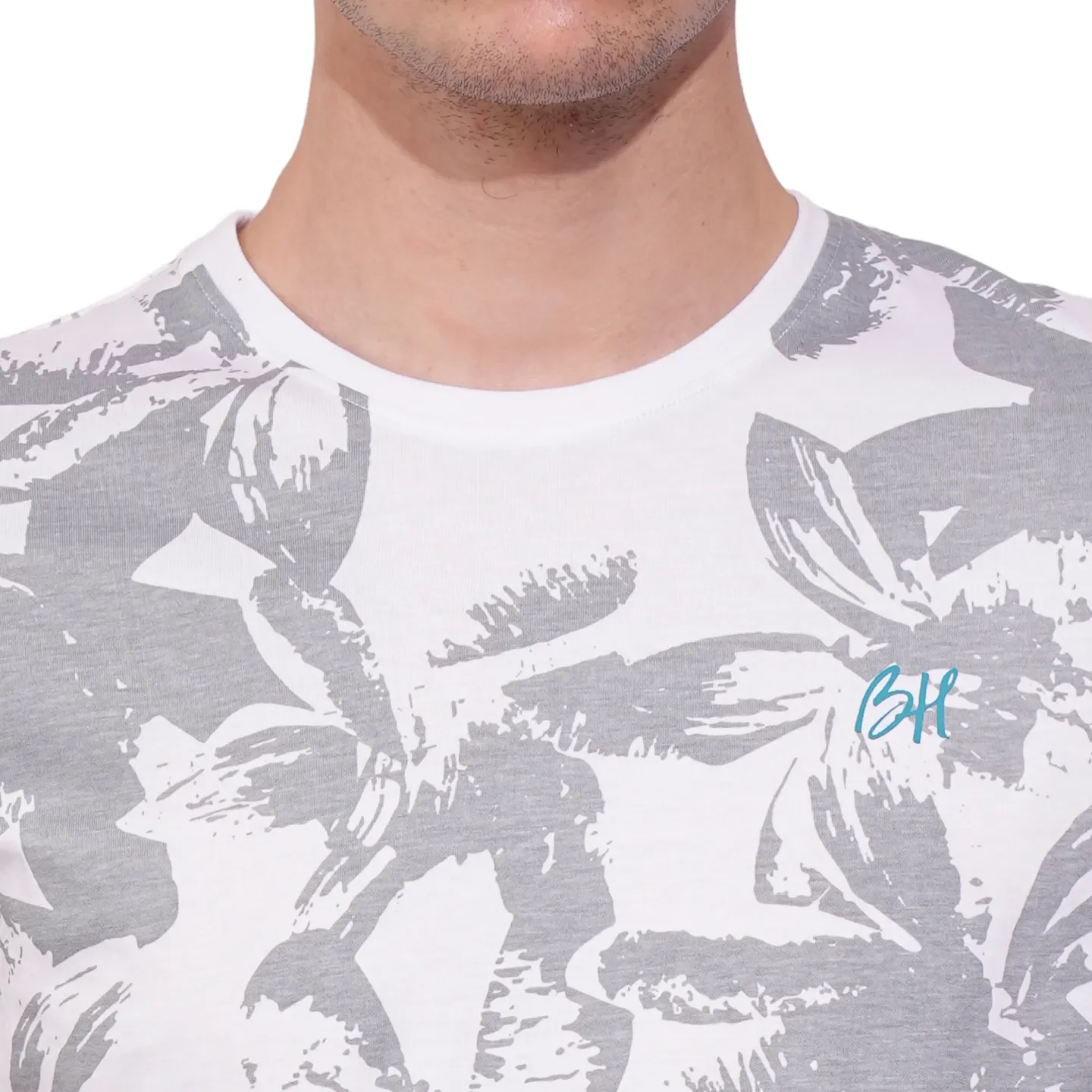 White Regular Fit Men's Short Sleeves T-Shirt by Being Human Clothing - Image 5