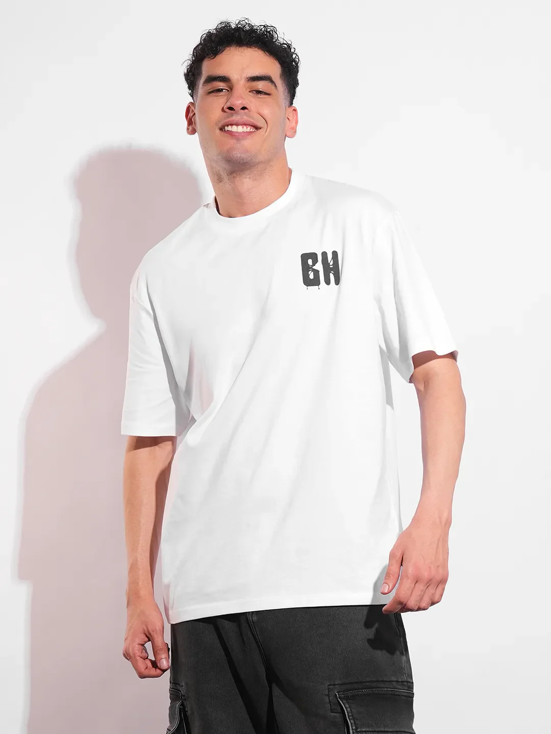 White Easy Fit Men's Short Sleeves T-Shirt by Being Human Clothing
