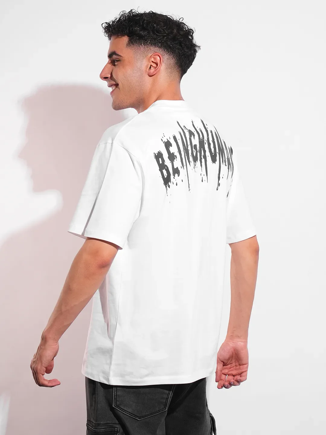 White Easy Fit Men's Short Sleeves T-Shirt by Being Human Clothing - Image 3