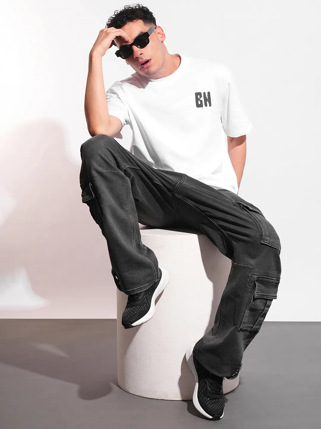 White Easy Fit Men's Short Sleeves T-Shirt by Being Human Clothing - Image 4