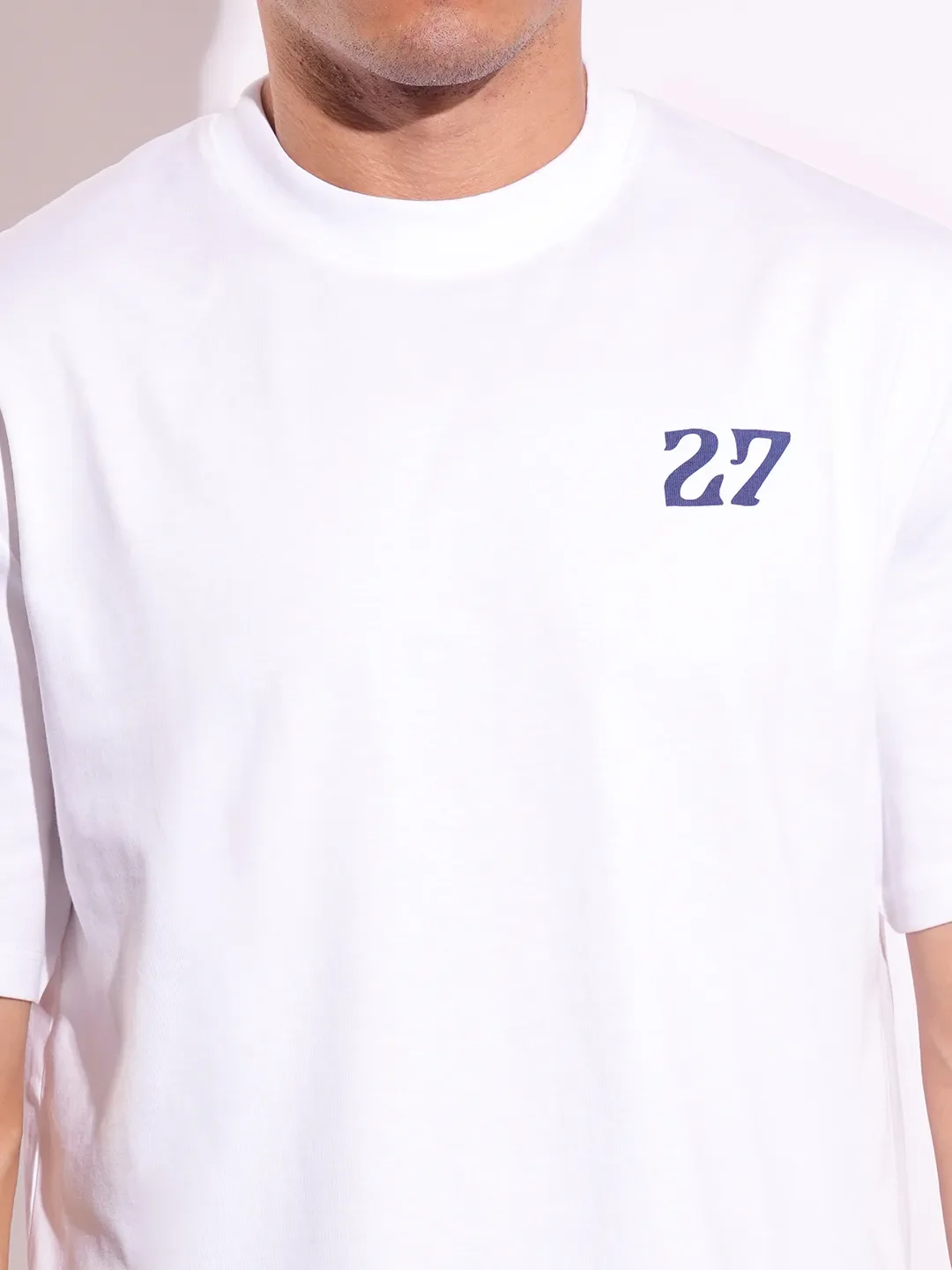White Easy Fit Men's Short Sleeves T-Shirt by Being Human Clothing - Image 5