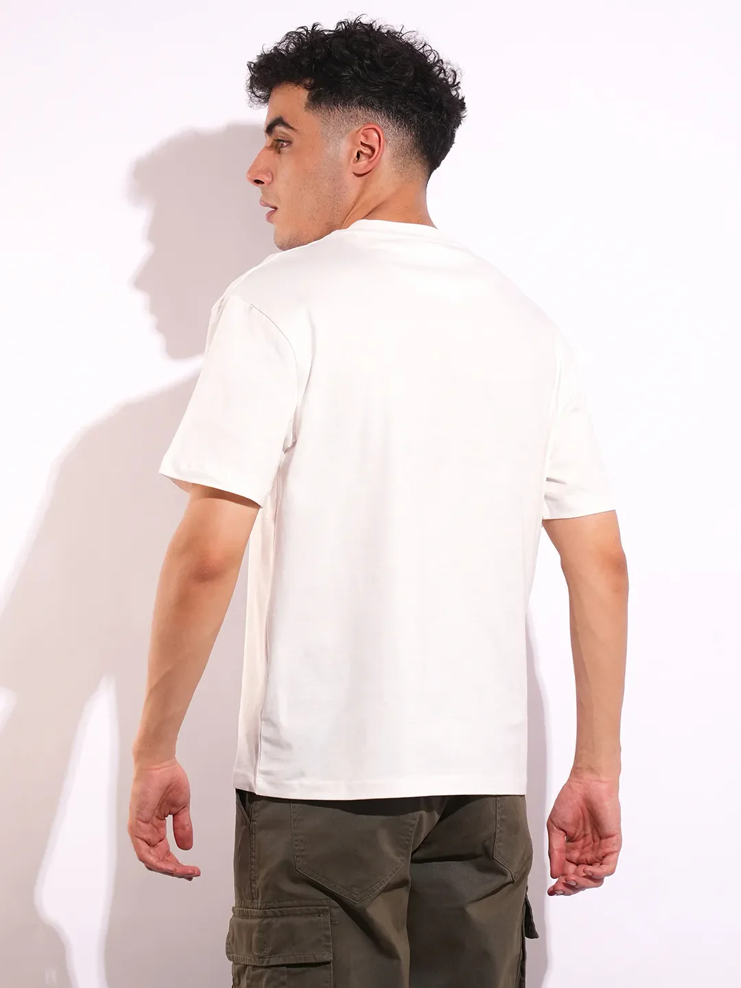 White Easy Fit Men's Short Sleeves T-Shirt by Being Human Clothing - Image 3