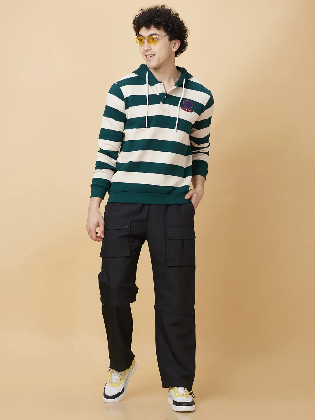 Emerald Regular Fit Men's Hoodie by Being Human Clothing - Image 6
