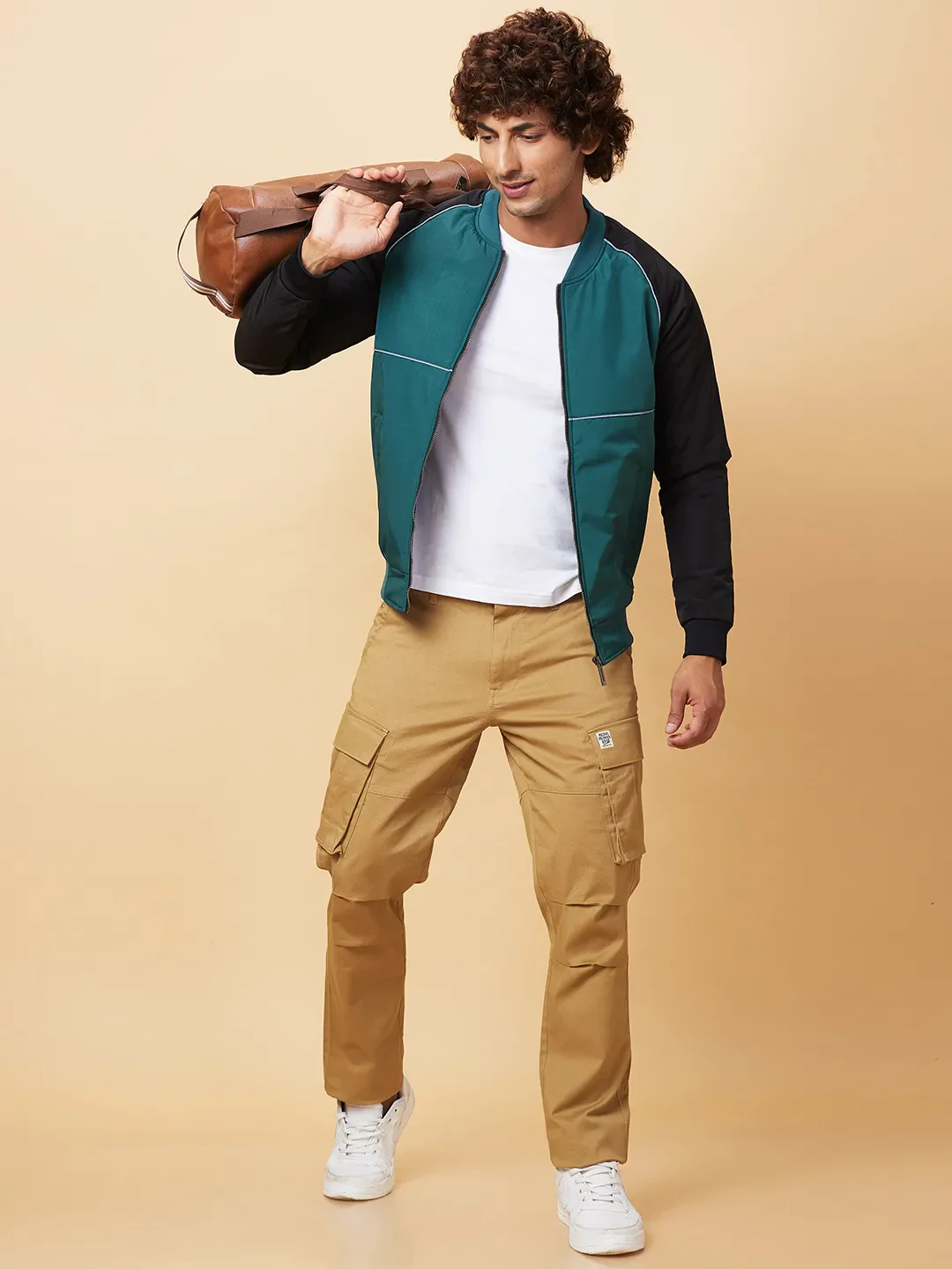 Green Regular Fit Long Sleeves Men's Jacket by Being Human Clothing - Image 6