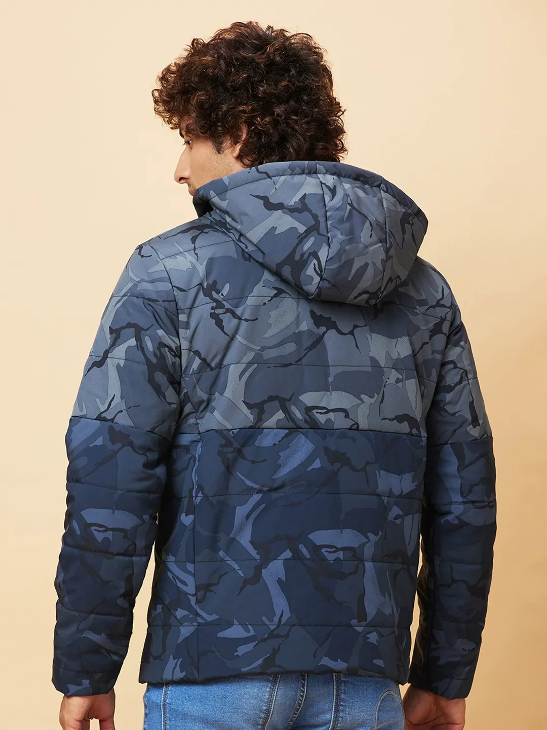 Grey Regular Fit Men's Jacket by Being Human Clothing - Image 3