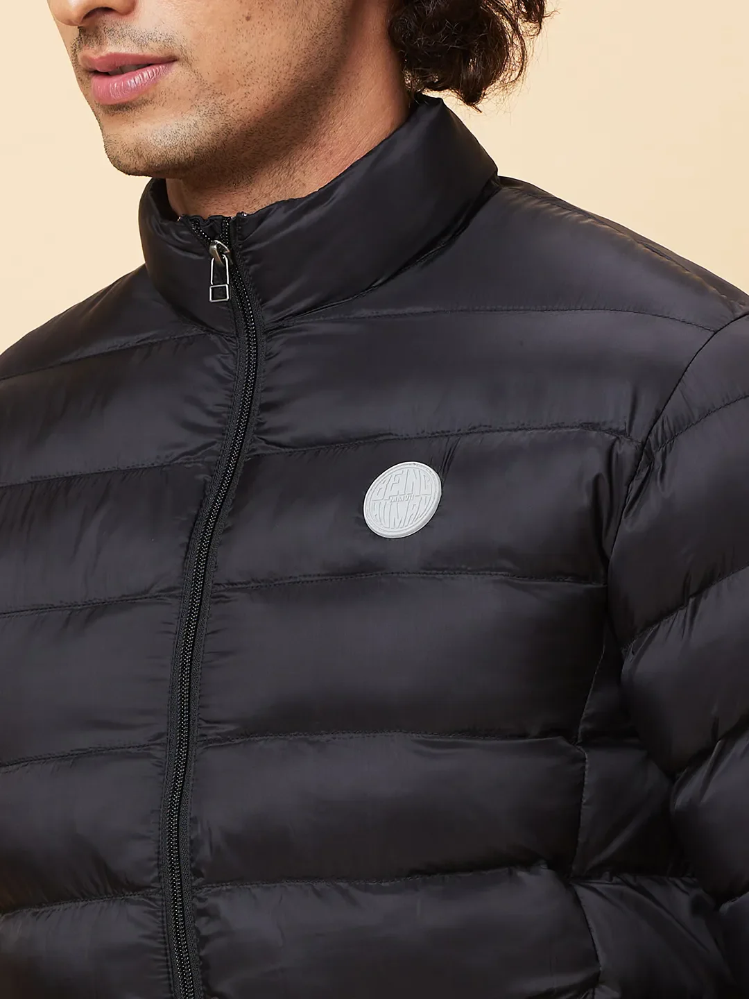 Black Regular Fit Long Sleeves Men's Jacket by Being Human Clothing - Image 5