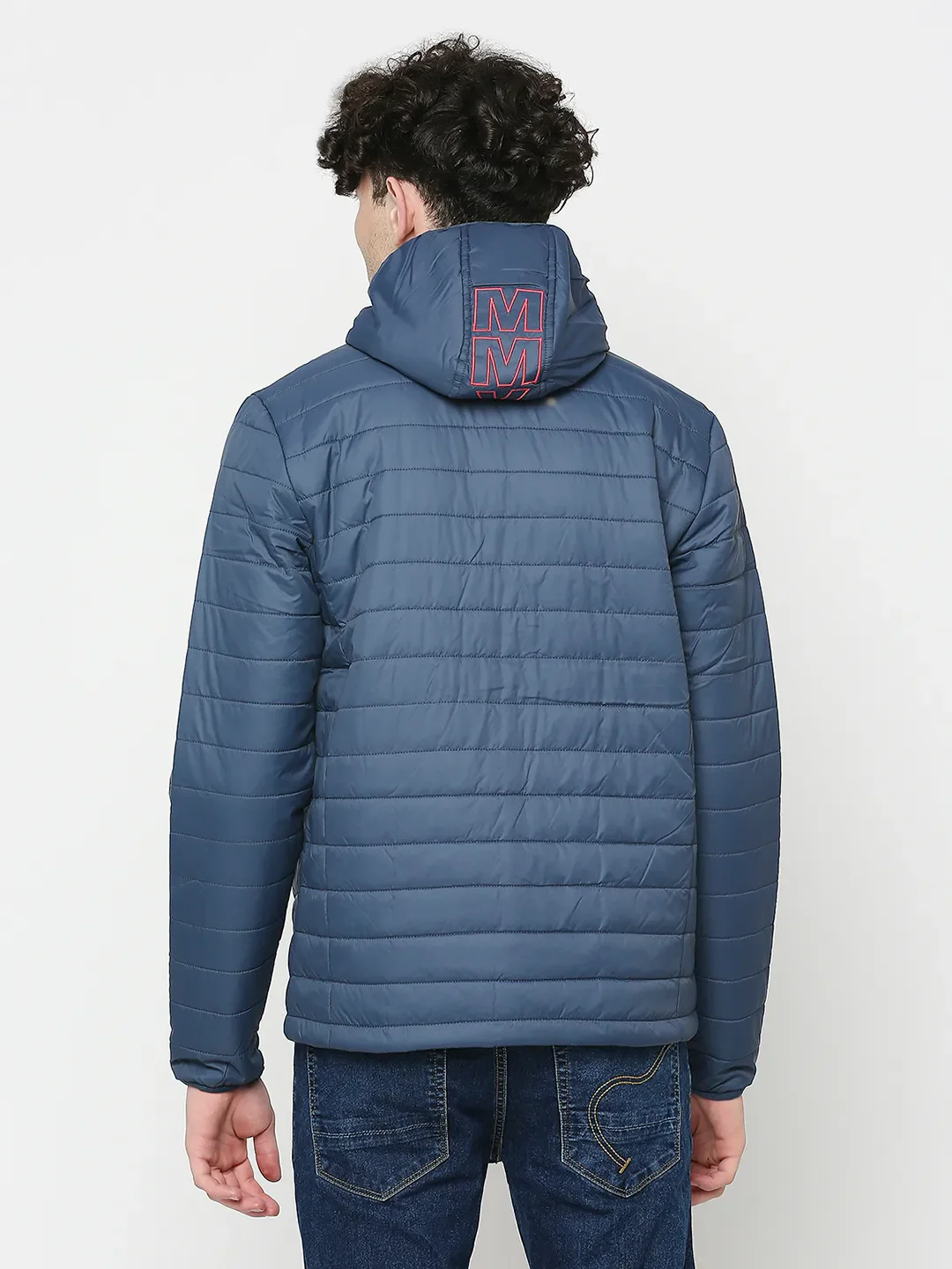 Blue Regular Fit Long Sleeves Men's Jacket by Being Human Clothing - Image 4